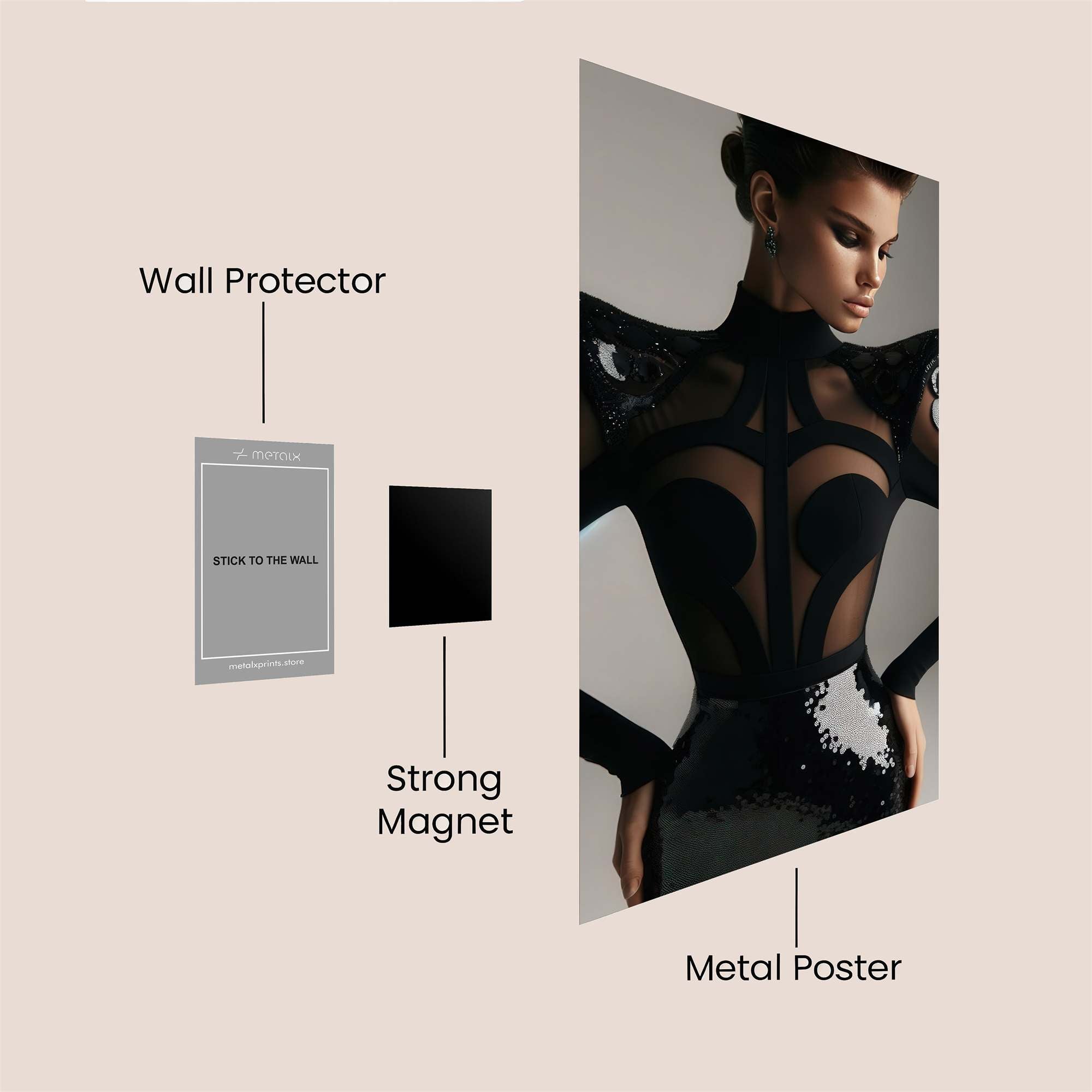 Fashion Enigma Safe Wall Magnetic / M