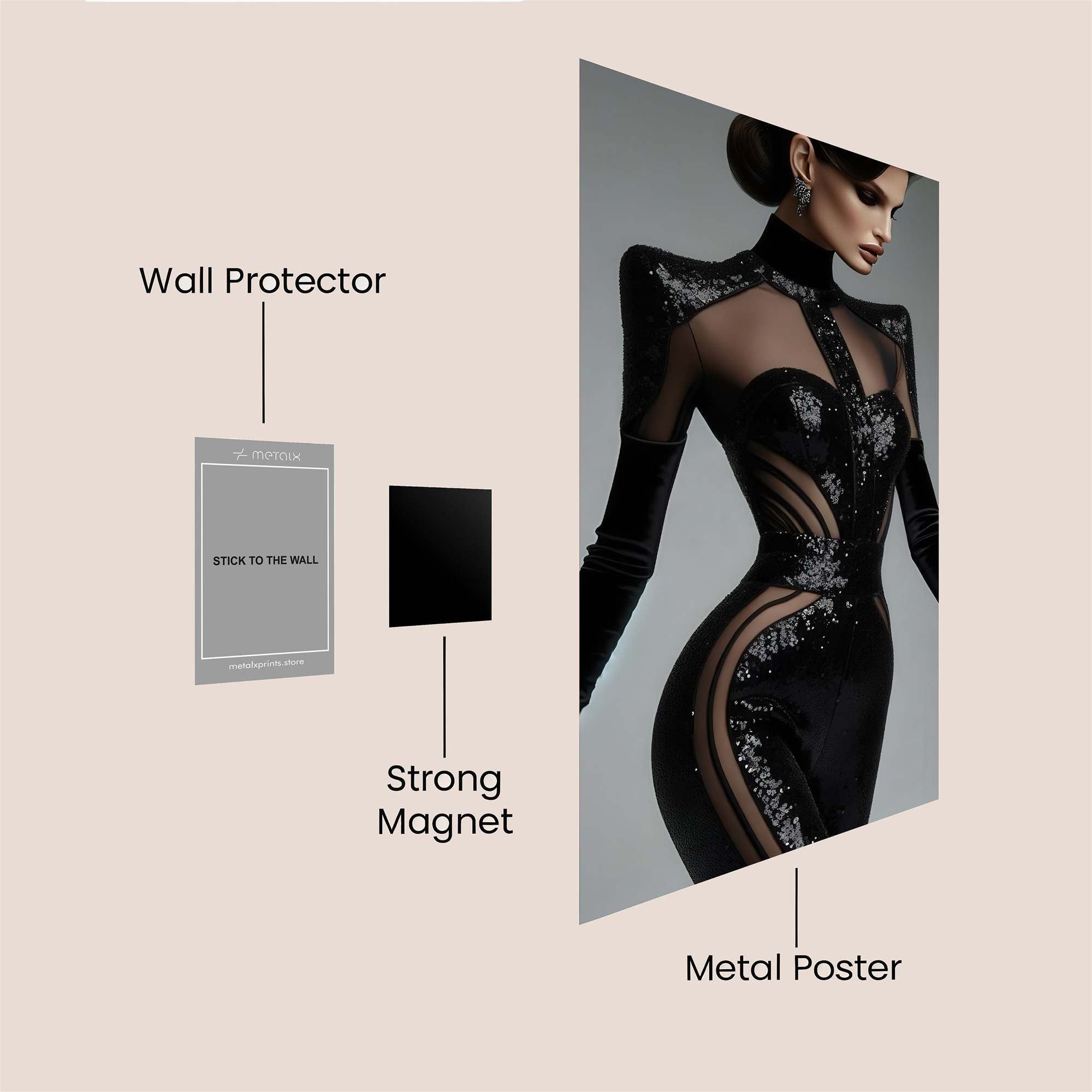 Elegance Unleashed Safe Wall Magnetic / M