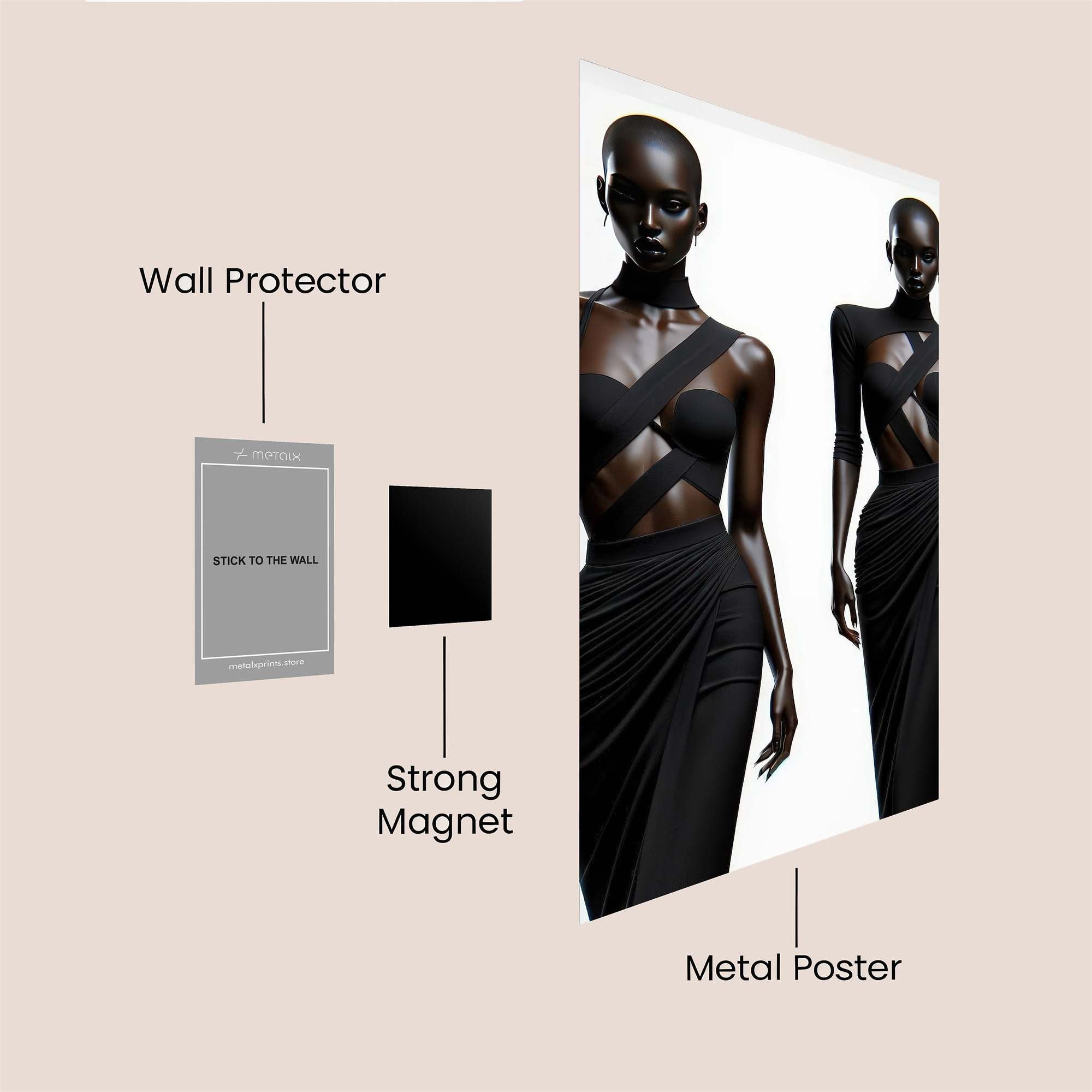 Graceful Elegance Safe Wall Magnetic / M