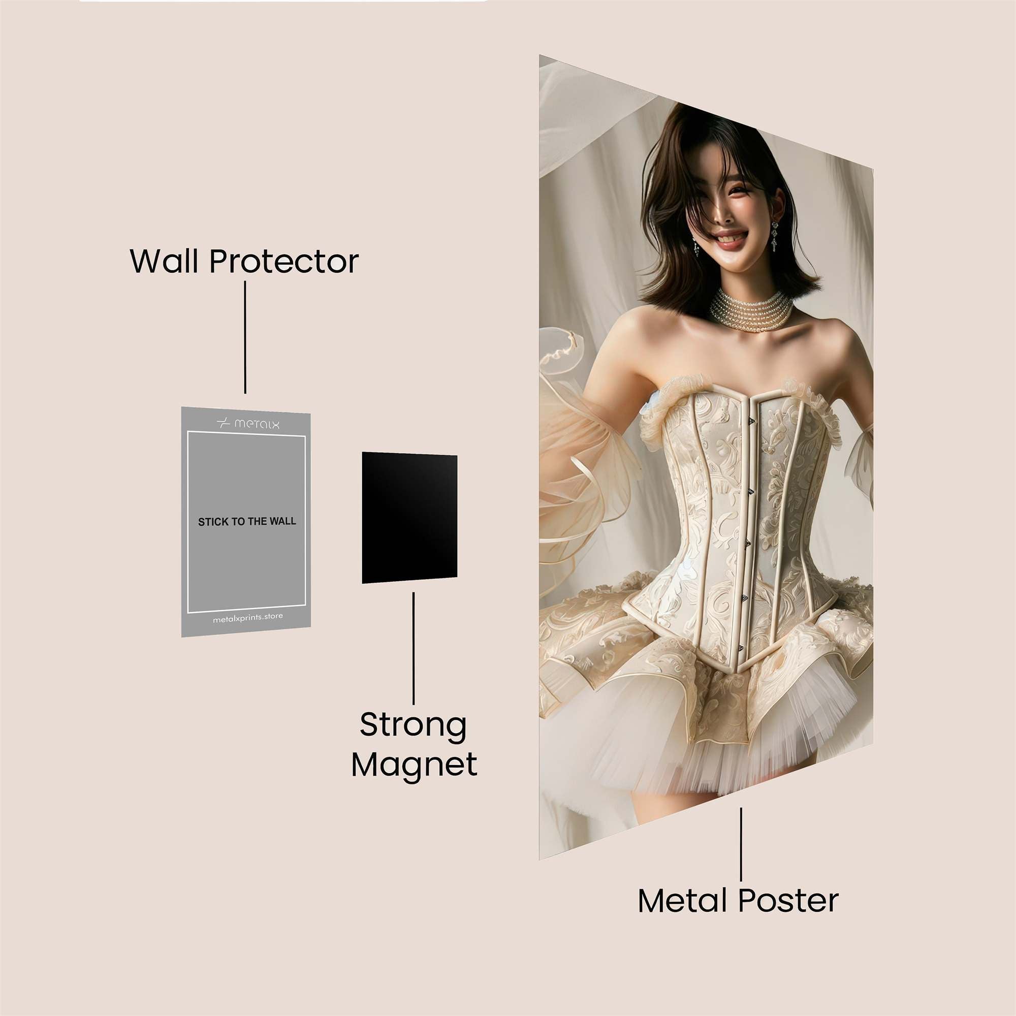 Ethereal Elegance Safe Wall Magnetic / M