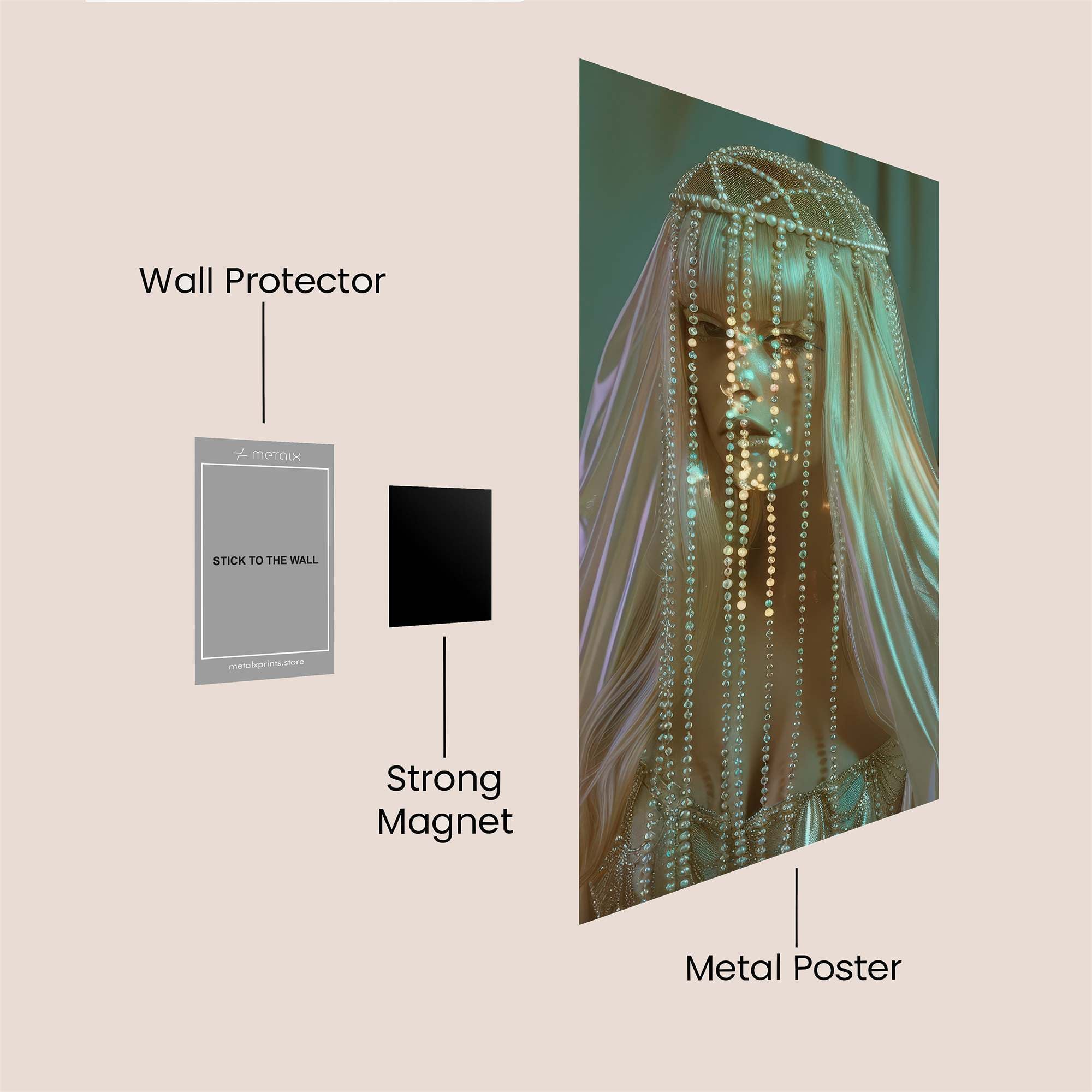 Pearl Enigma Safe Wall Magnetic / M