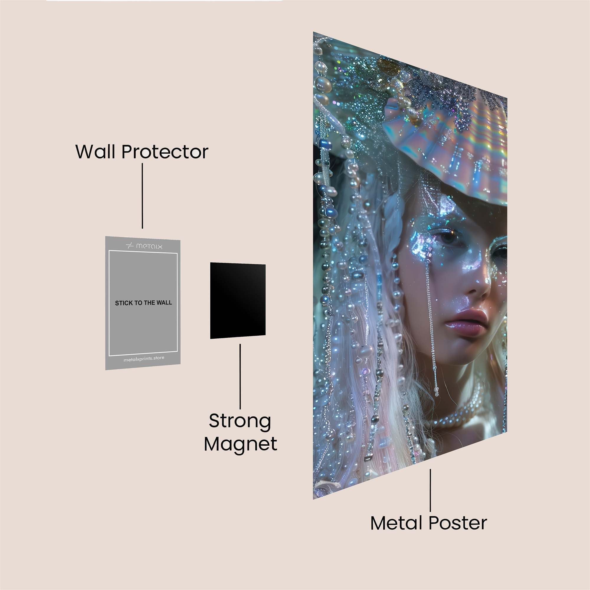 Pearl Enchantress Safe Wall Magnetic / M