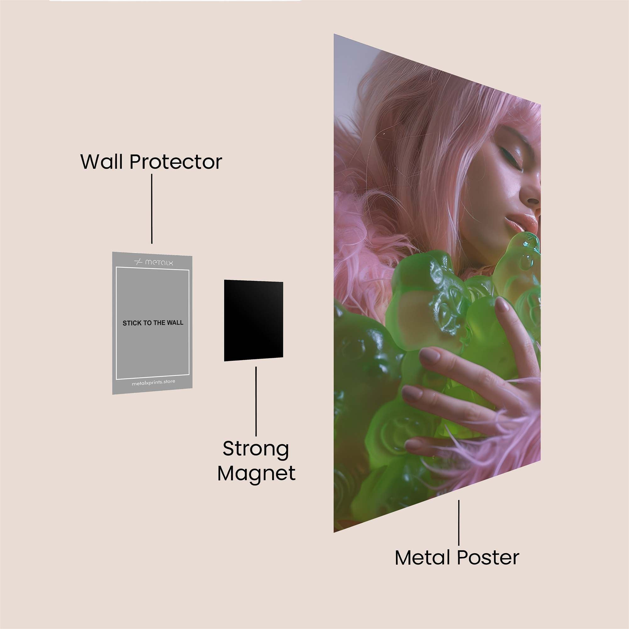 Gummy Dream Safe Wall Magnetic / M
