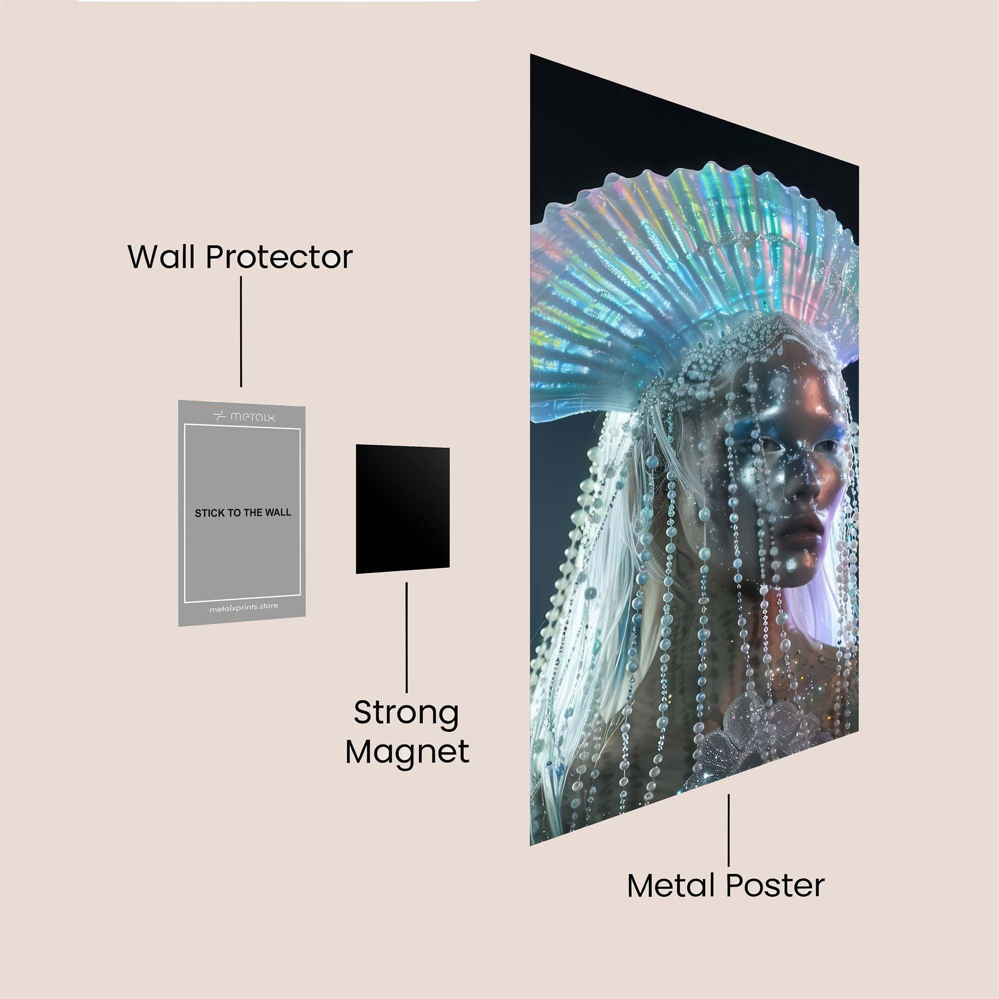 Pearl Enchantress Safe Wall Magnetic / M