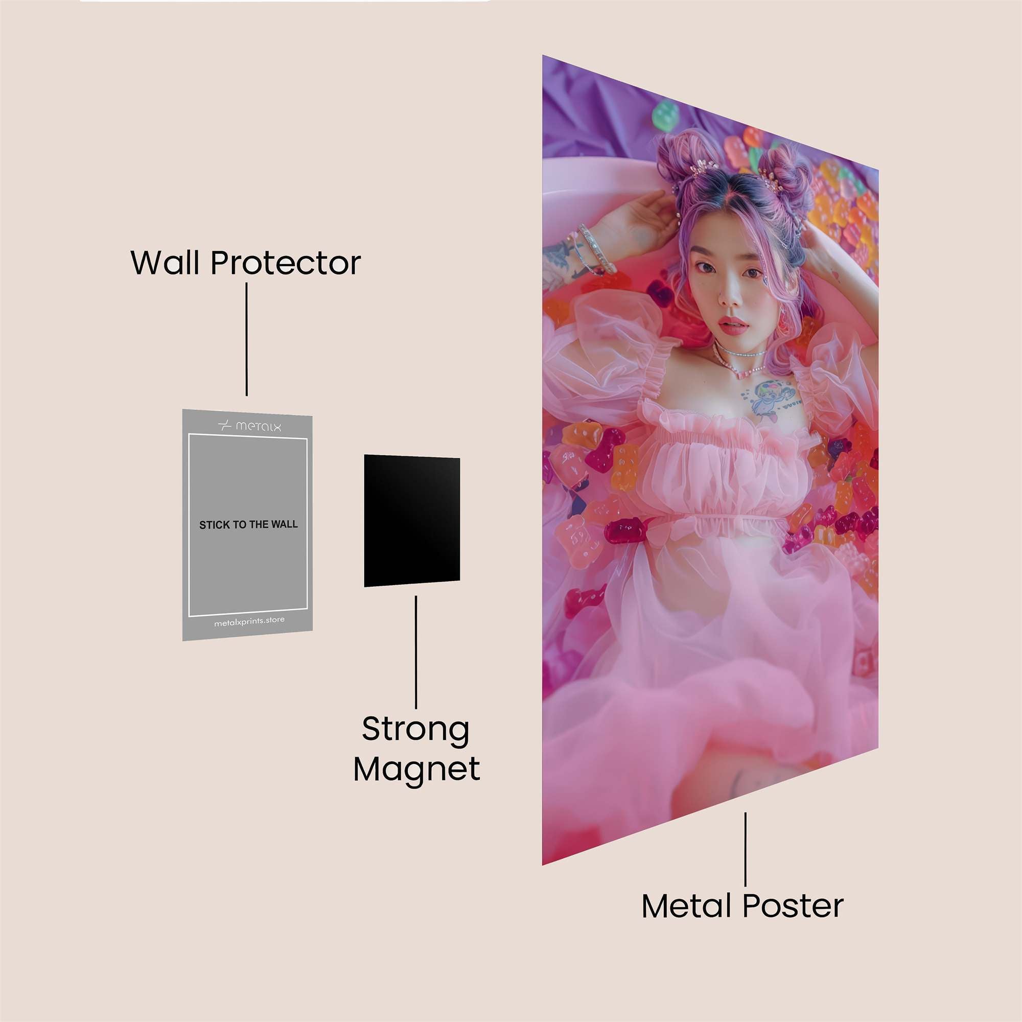 Candy Dream Safe Wall Magnetic / M