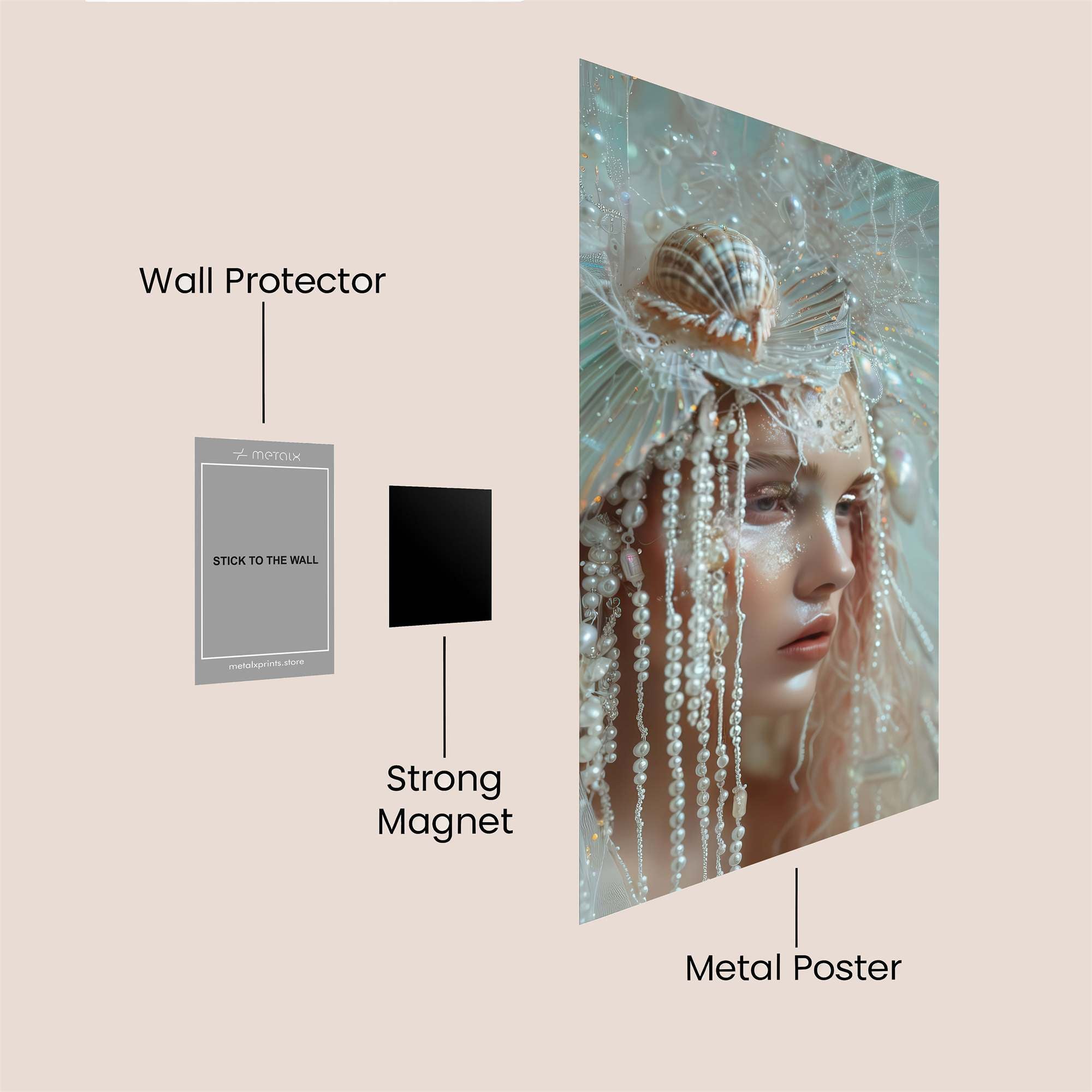 Mermaid Enchantment Safe Wall Magnetic / M