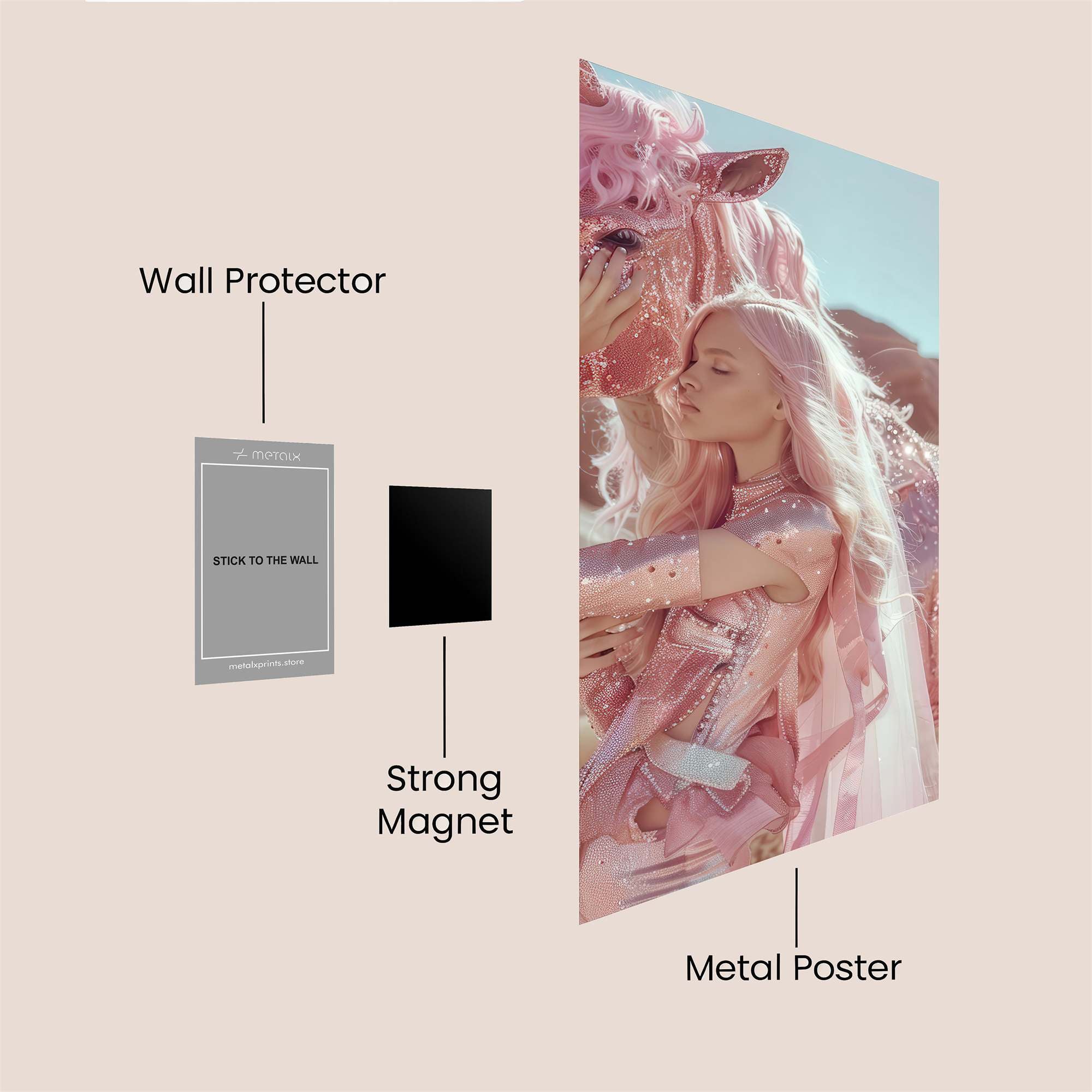 Unicorn Serenity Safe Wall Magnetic / M