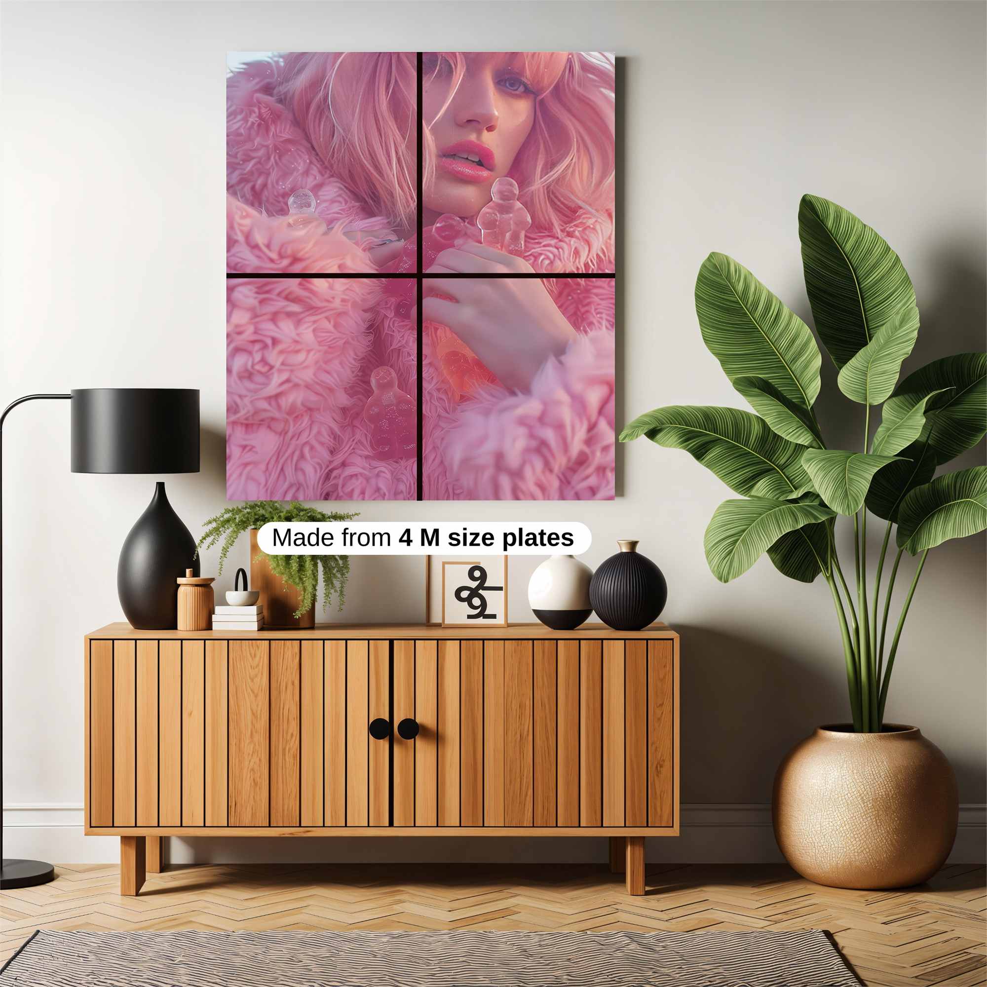 Pink Whimsy Safe Wall Magnetic / M