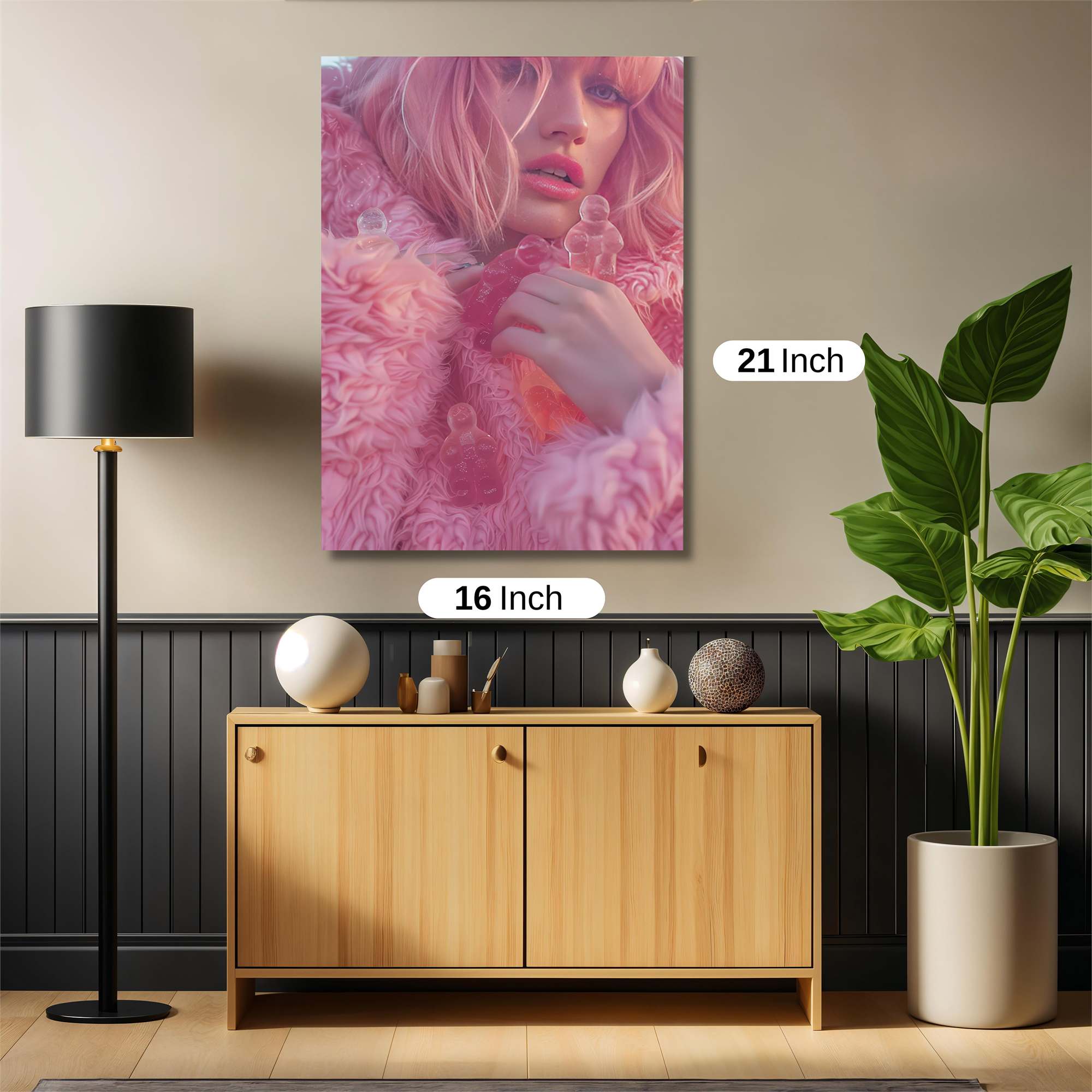 Pink Whimsy Safe Wall Magnetic / M