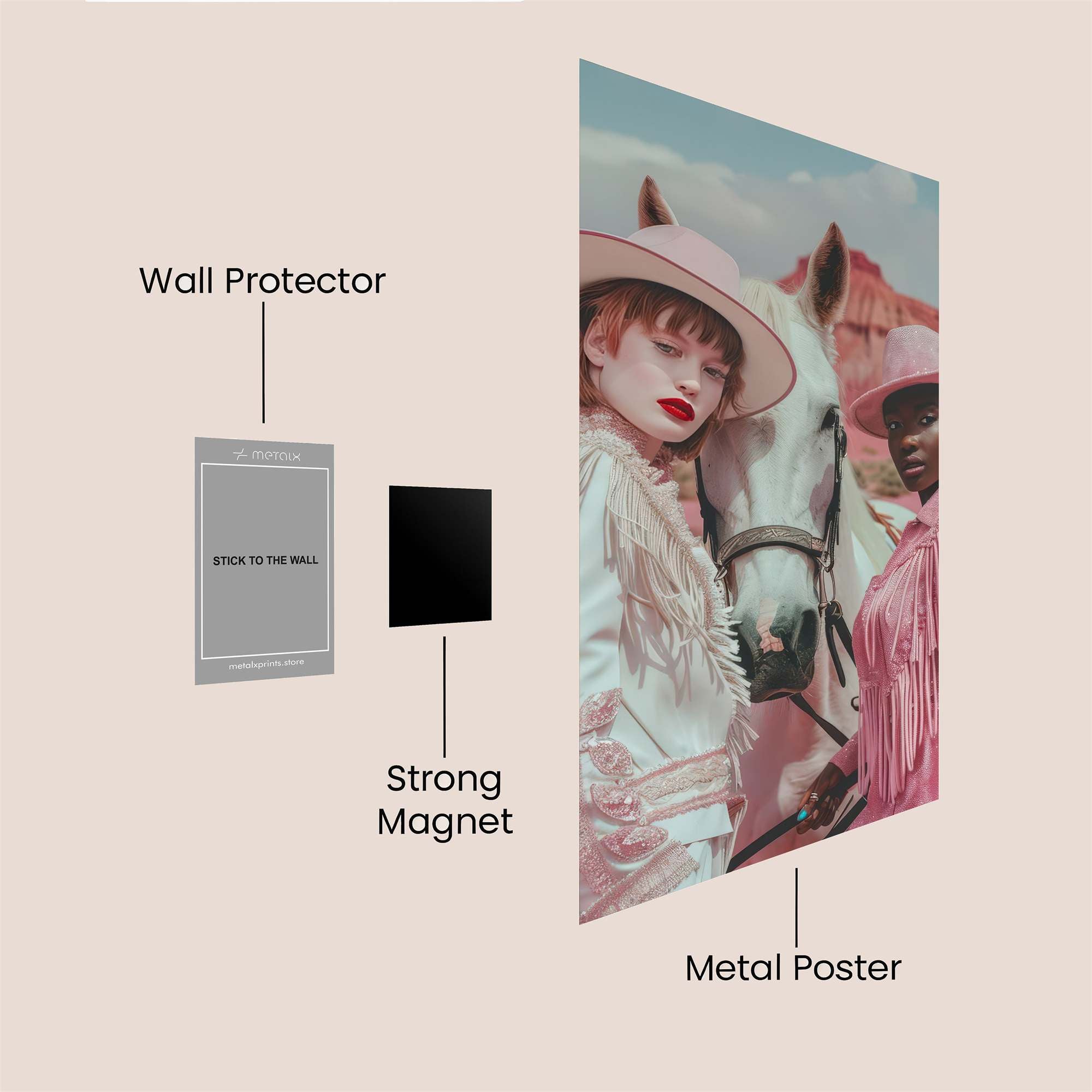 Desert Dreamers Safe Wall Magnetic / M