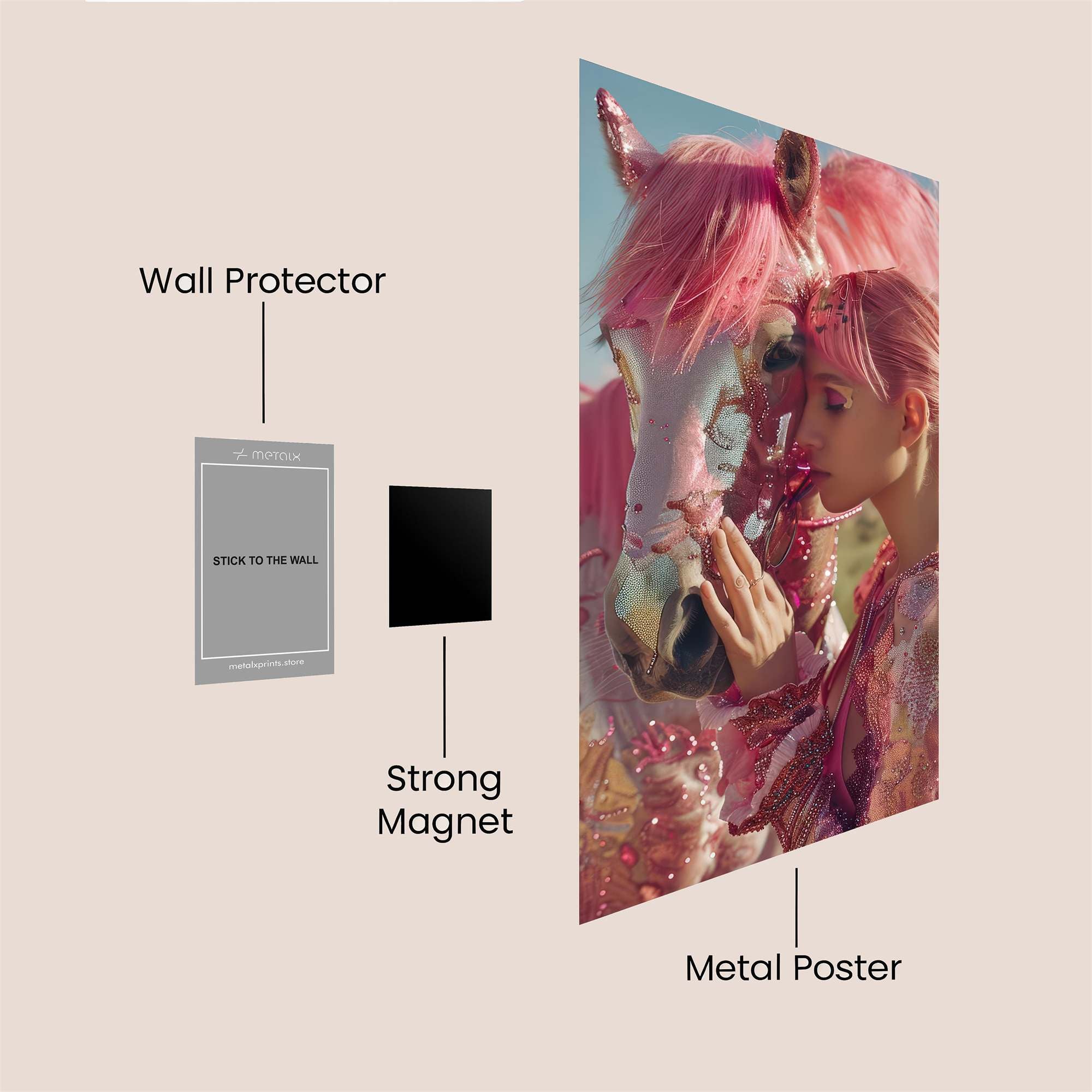 Unicorn Dream Safe Wall Magnetic / M