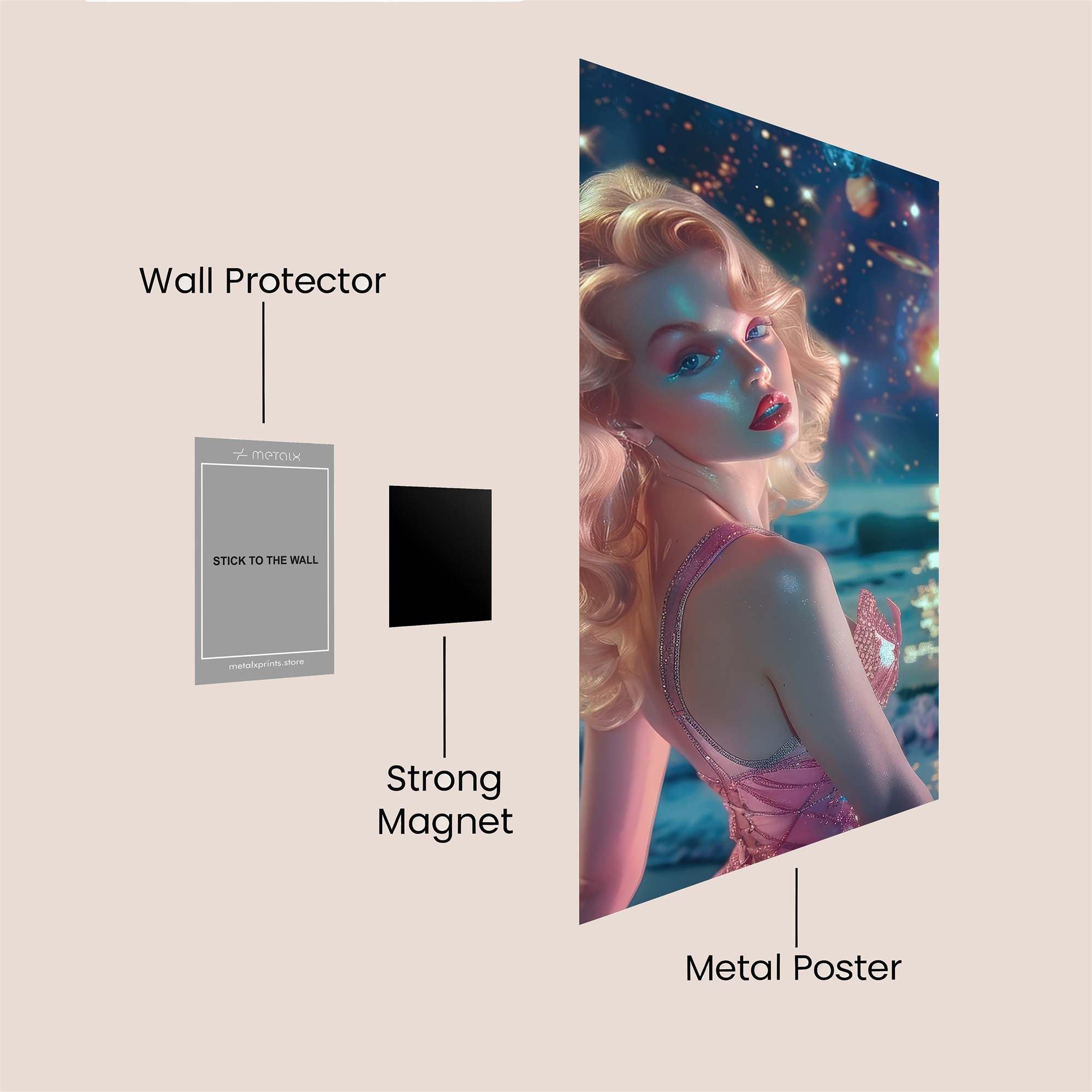 Cosmic Enigma Safe Wall Magnetic / M