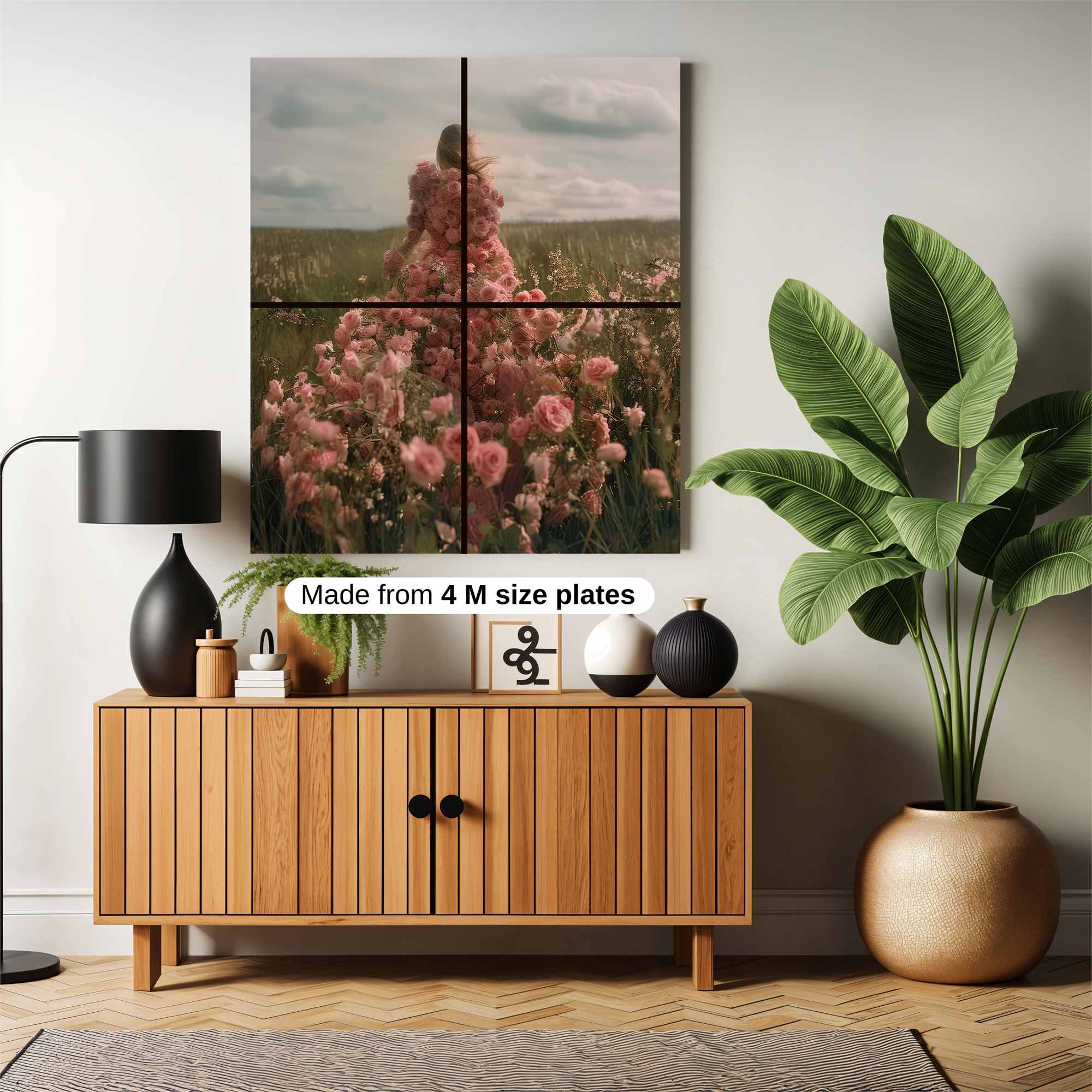 Floral Whimsy Safe Wall Magnetic / M