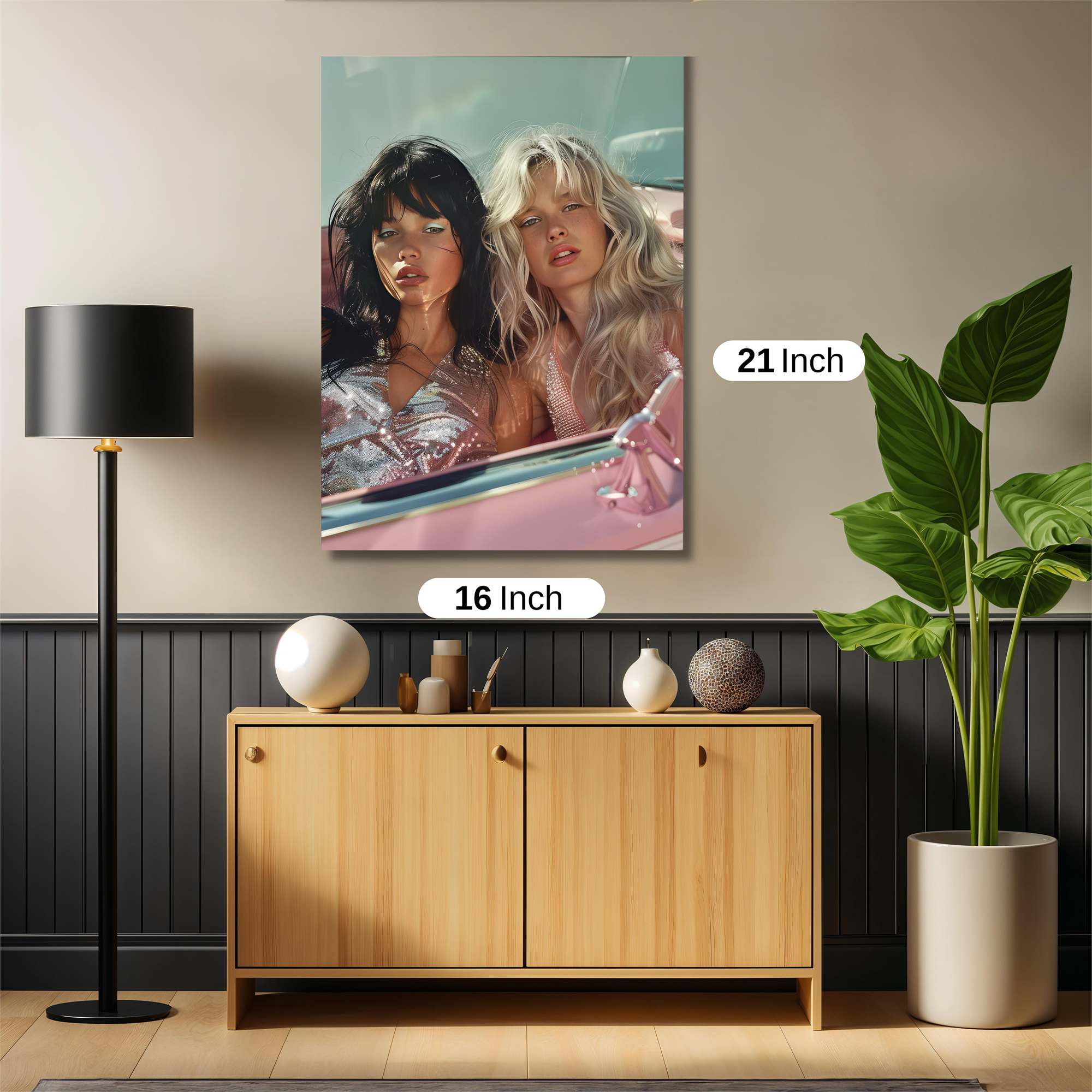 Glamourous Duo Safe Wall Magnetic / M
