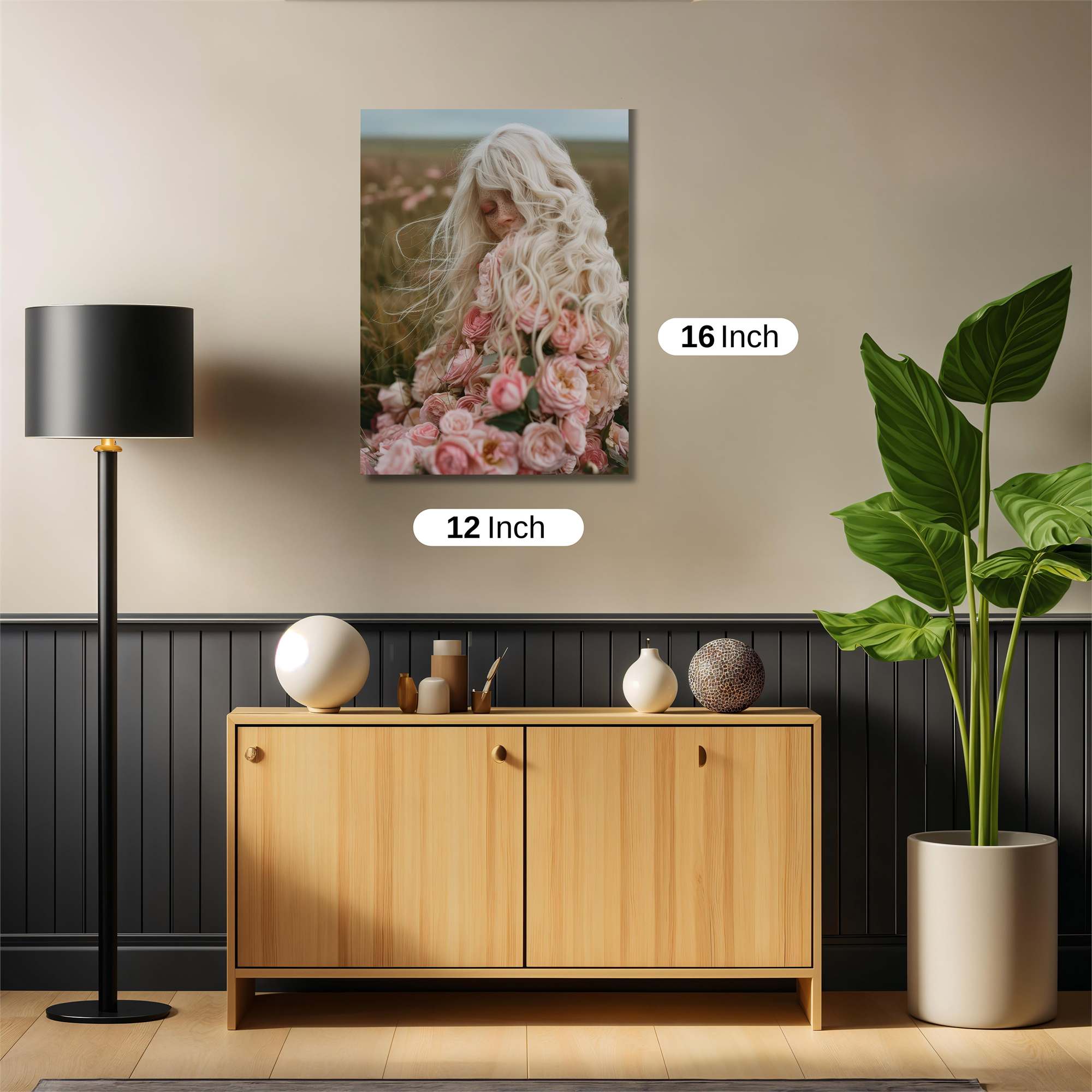 Floral Serenity Safe Wall Magnetic / M