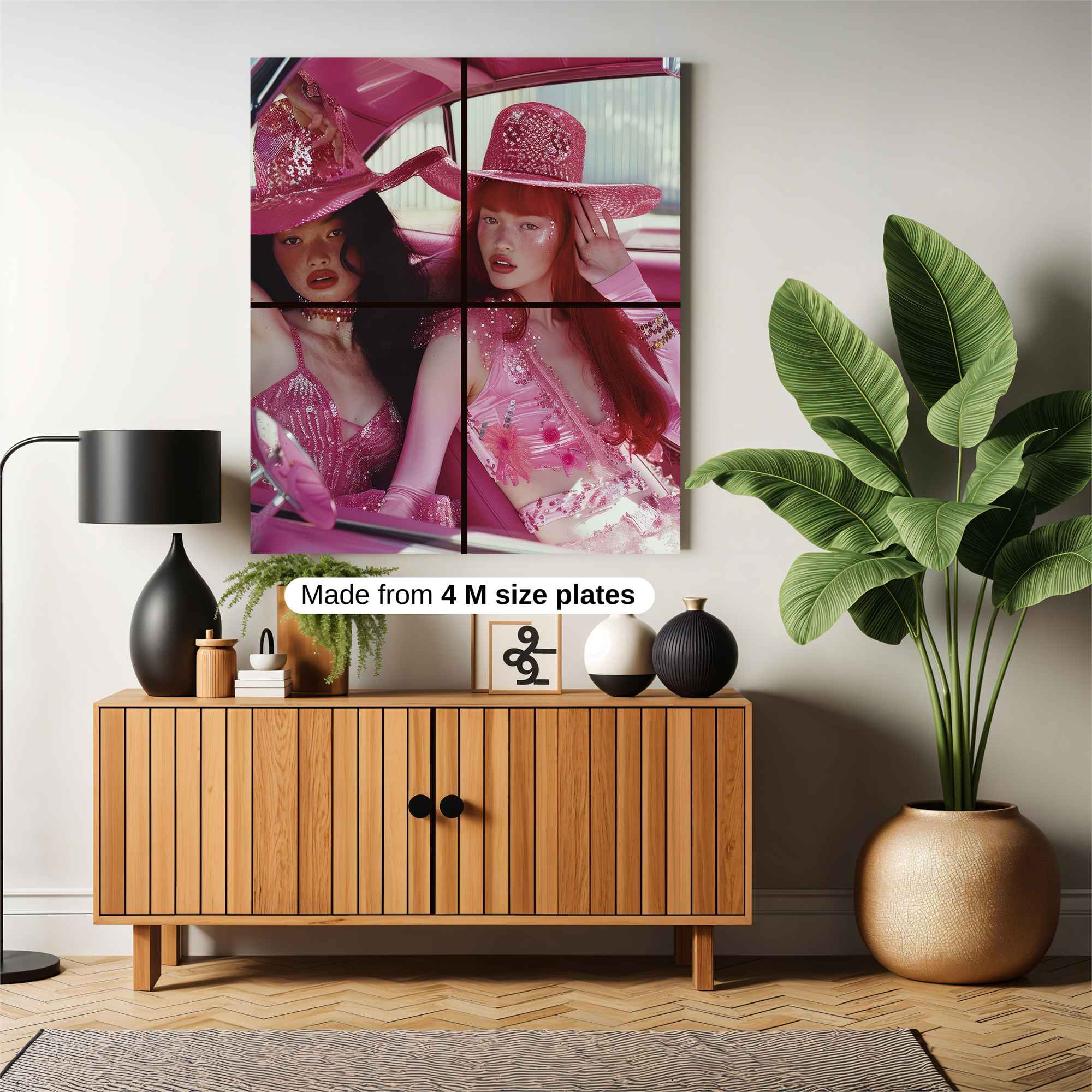 Cowgirls Playful Safe Wall Magnetic / M