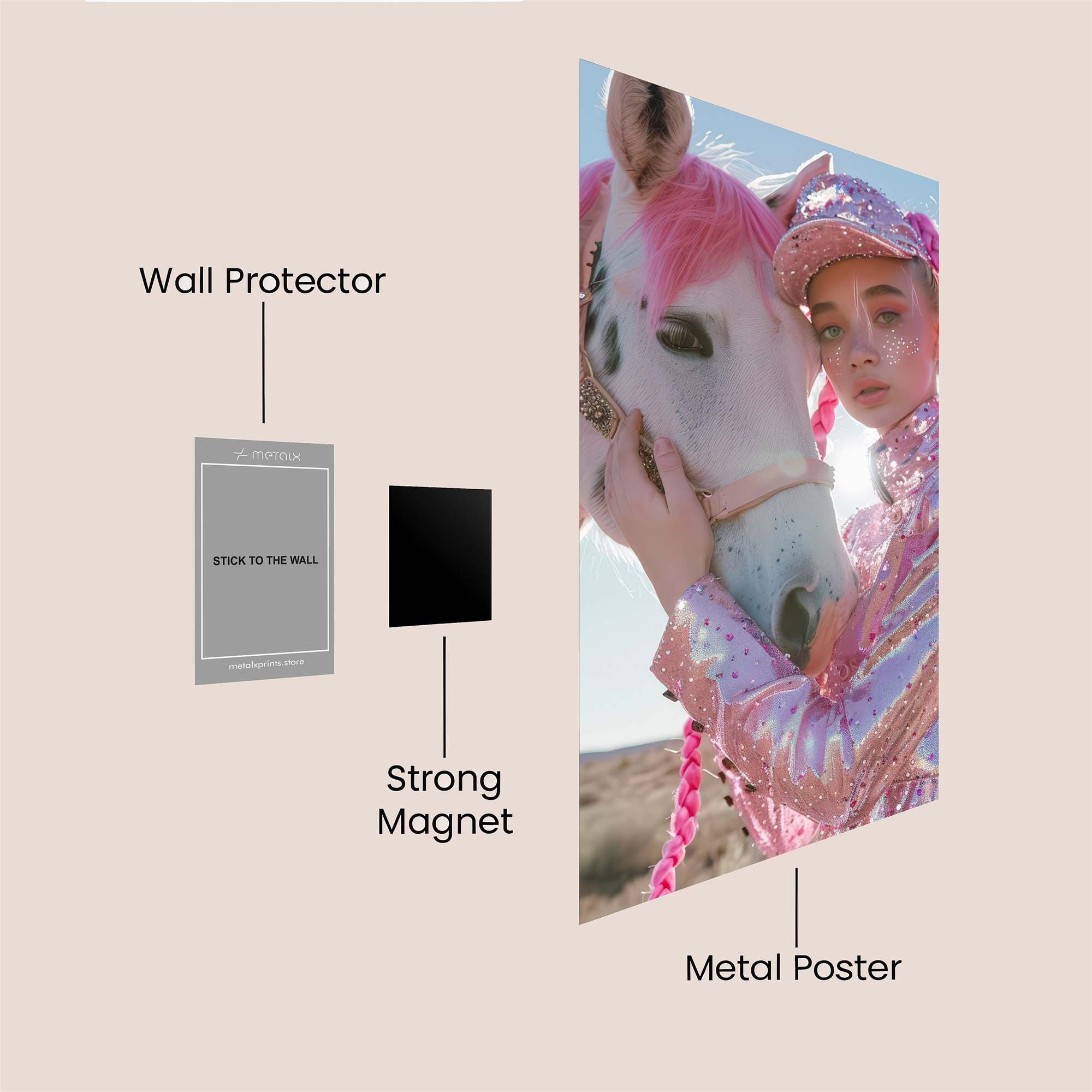 Unicorn Dream Safe Wall Magnetic / M