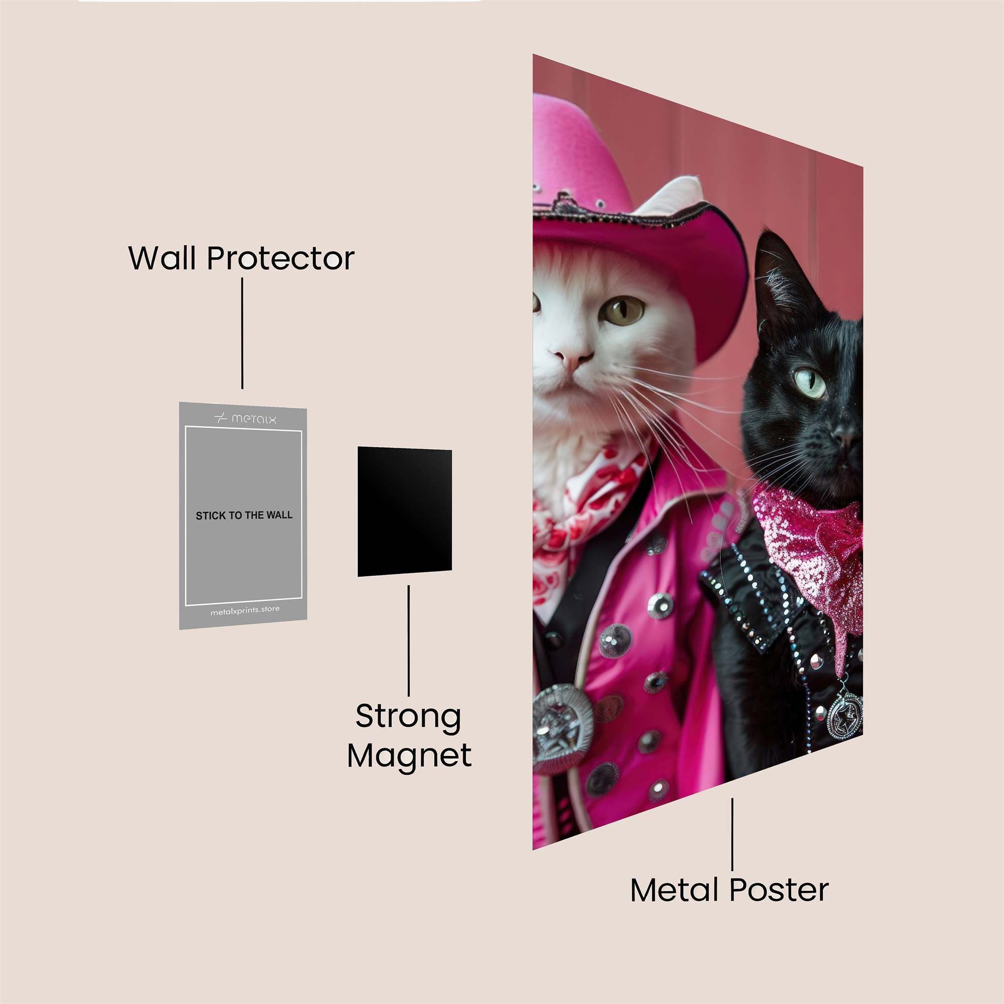 Cowboy Charm Safe Wall Magnetic / M