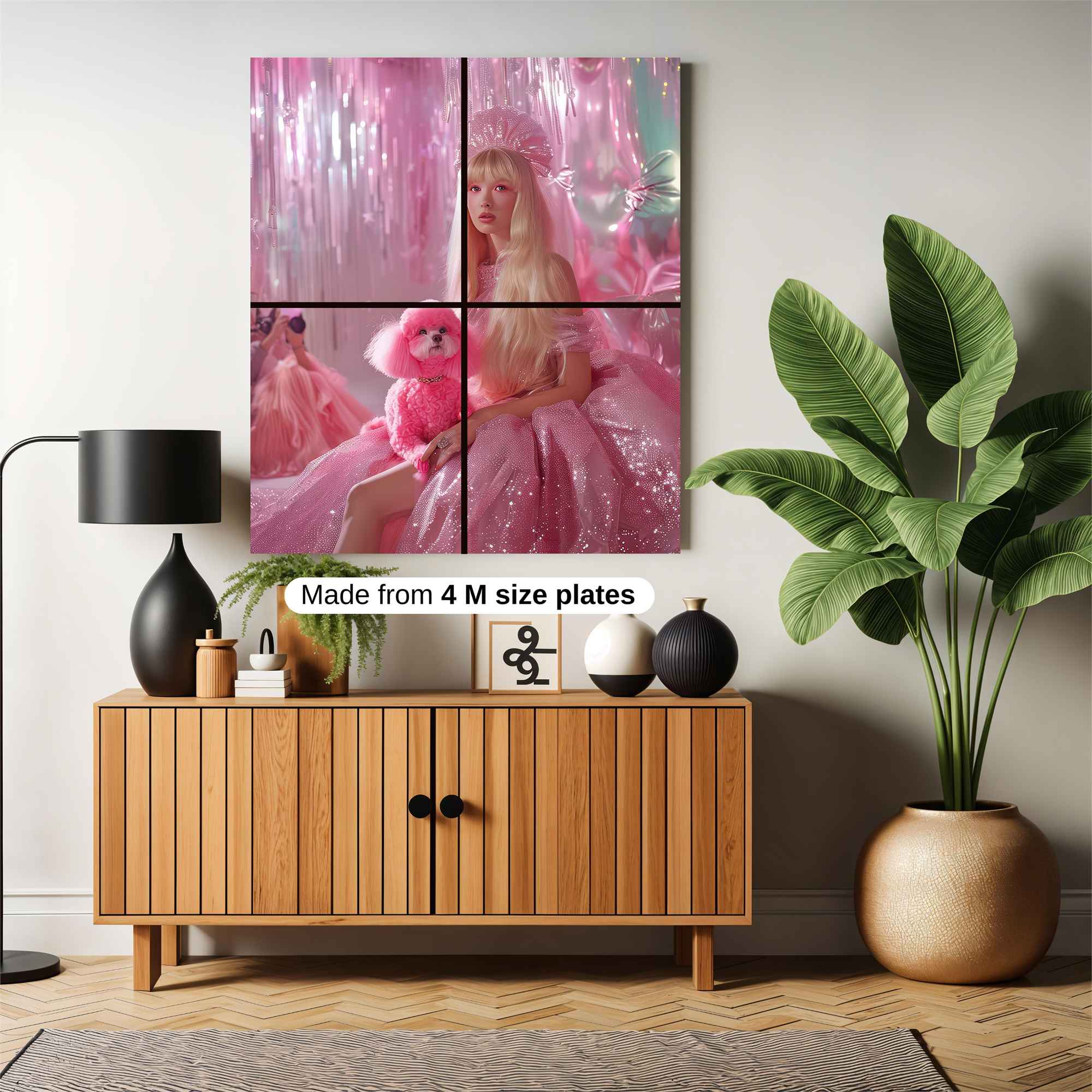 Poodle Whimsy Safe Wall Magnetic / M