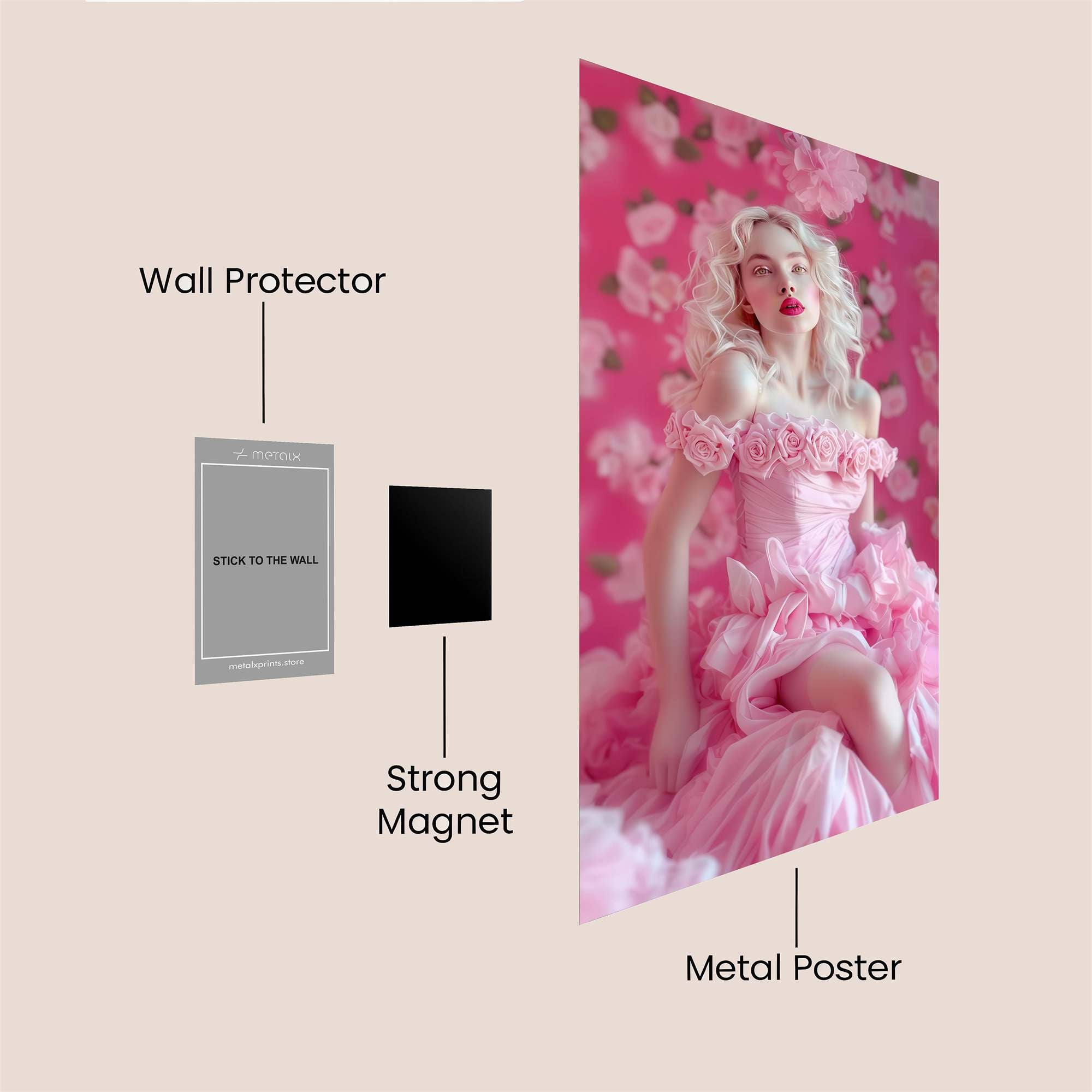 Blossom Elegance Safe Wall Magnetic / M