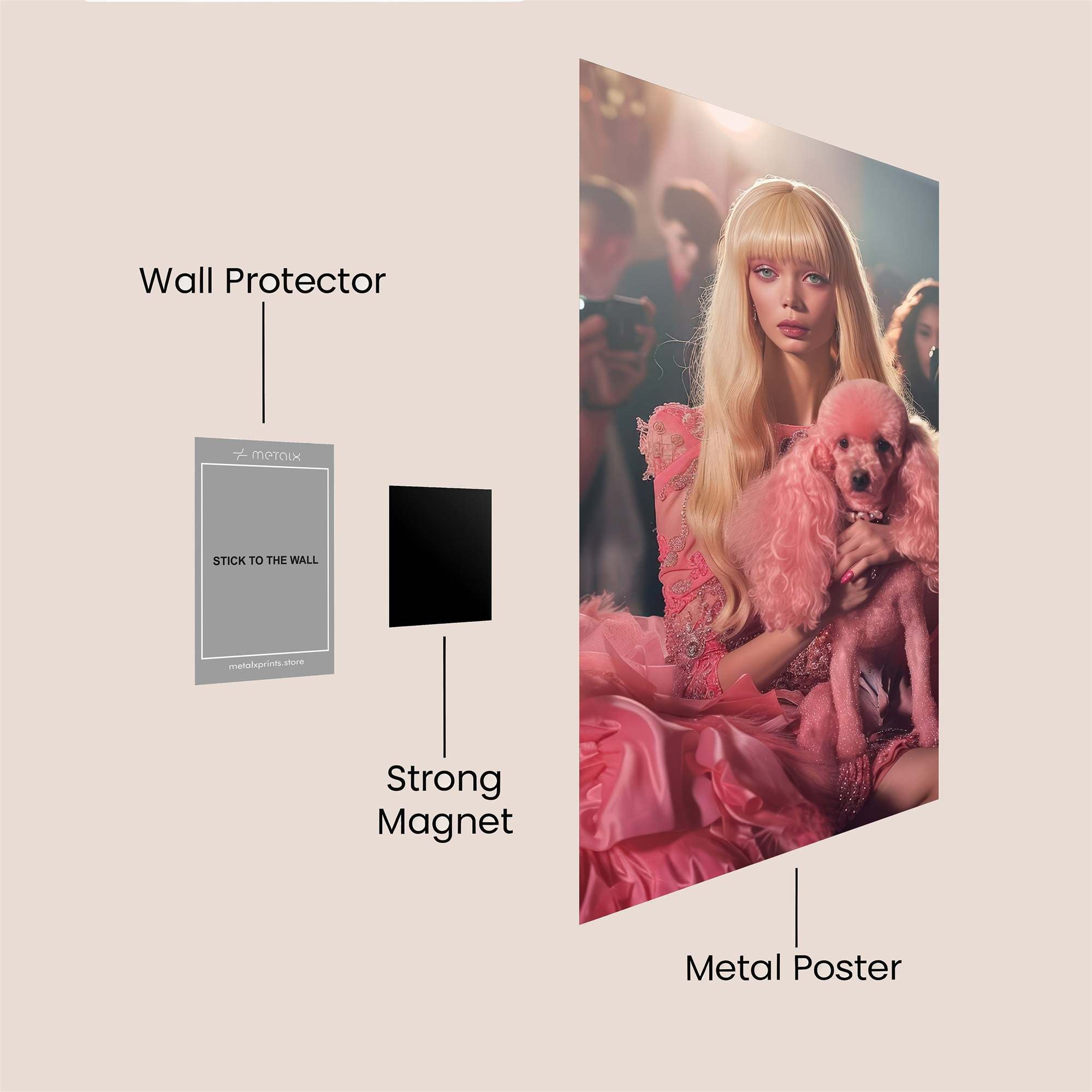 Pop Diva Safe Wall Magnetic / M