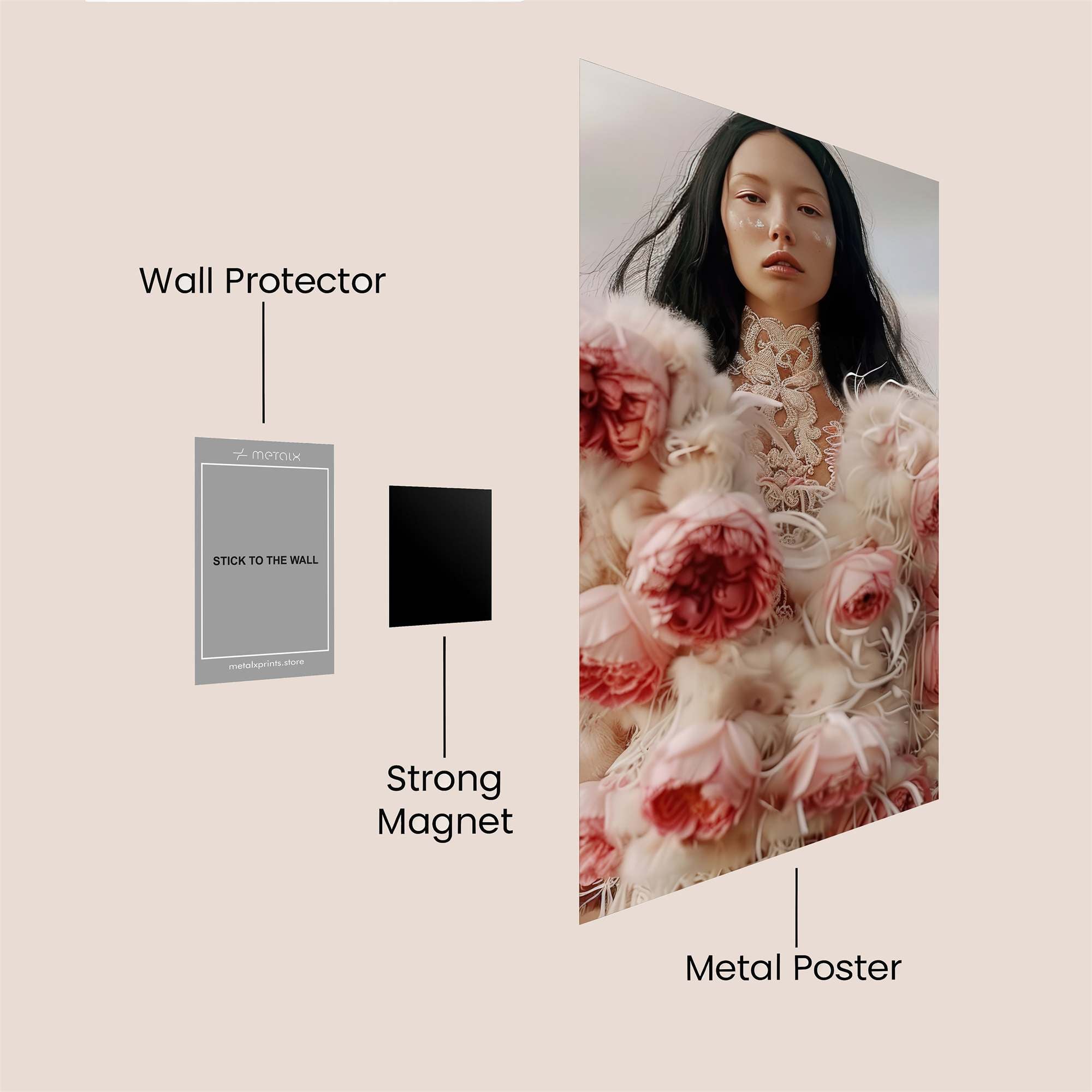 Floral Enigma Safe Wall Magnetic / M