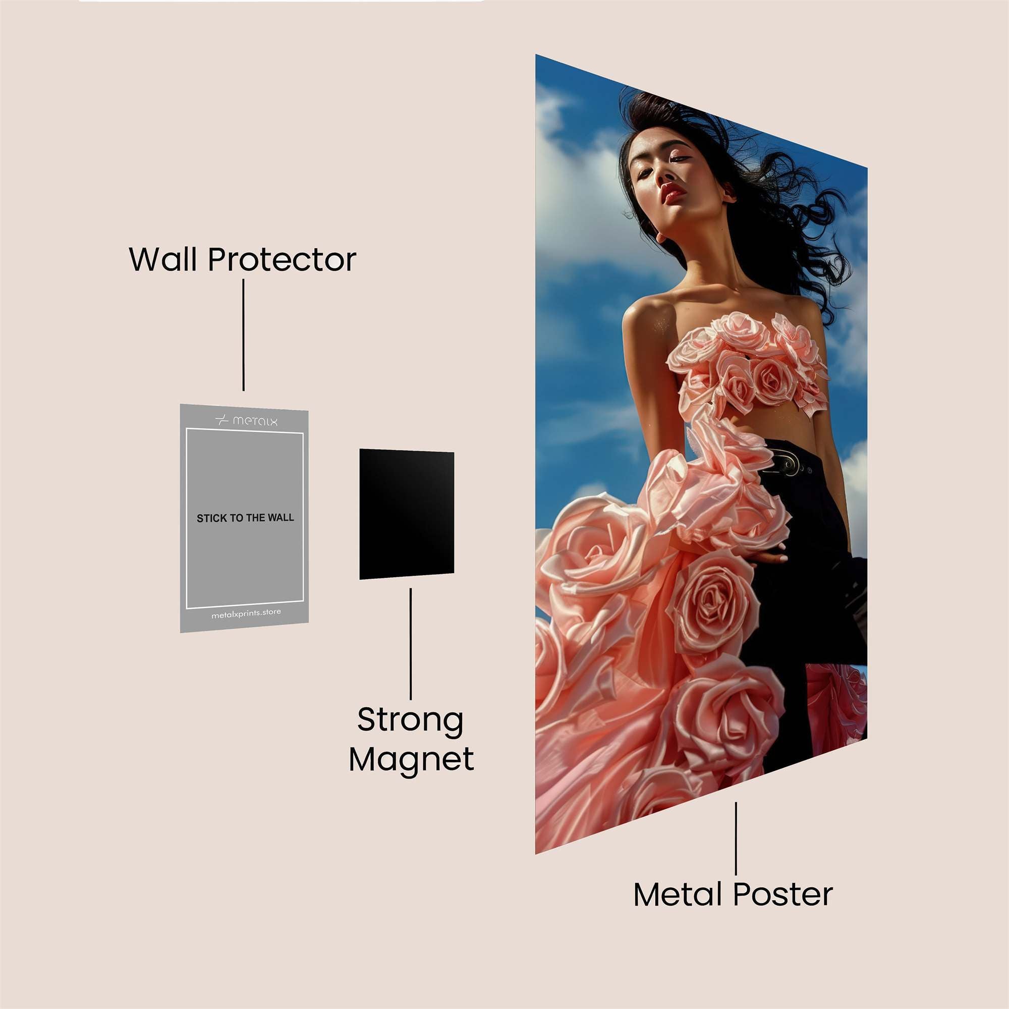 Rose Reverie Safe Wall Magnetic / M