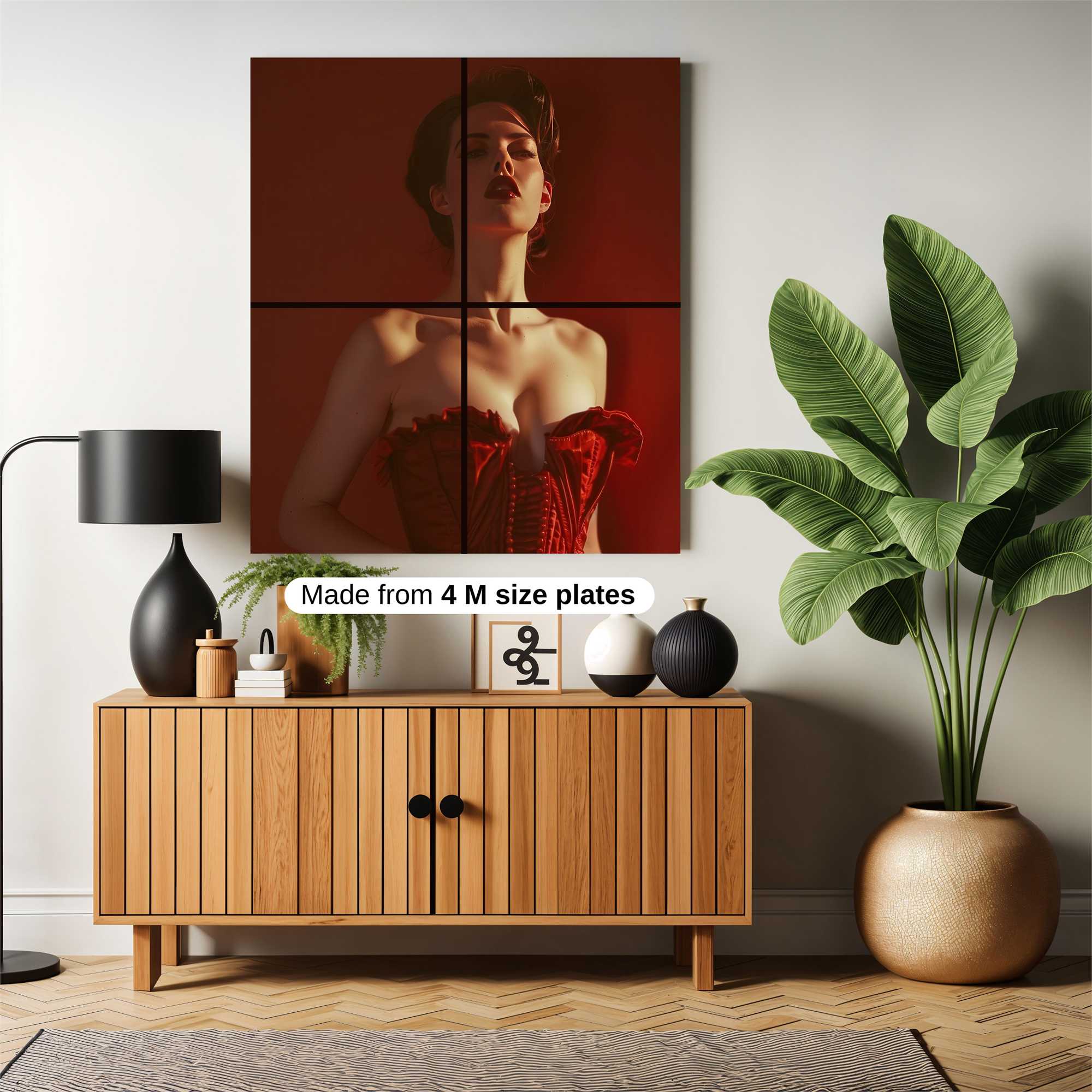 Crimson Elegance Safe Wall Magnetic / M