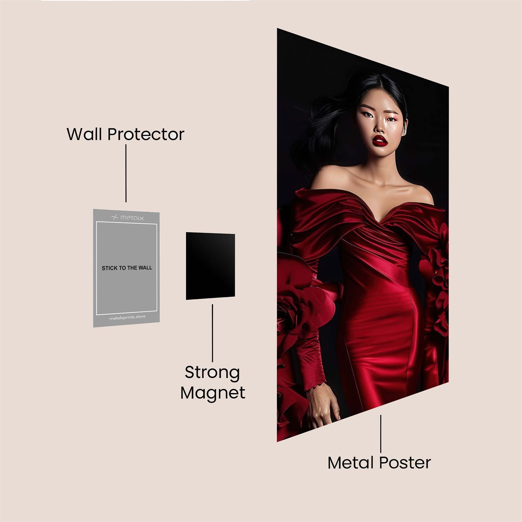Rose Elegance Safe Wall Magnetic / M