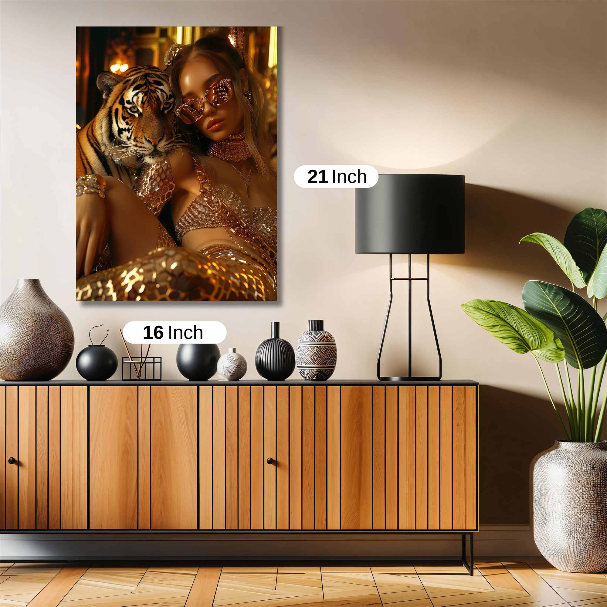 Tiger Glamour Safe Wall Magnetic / M