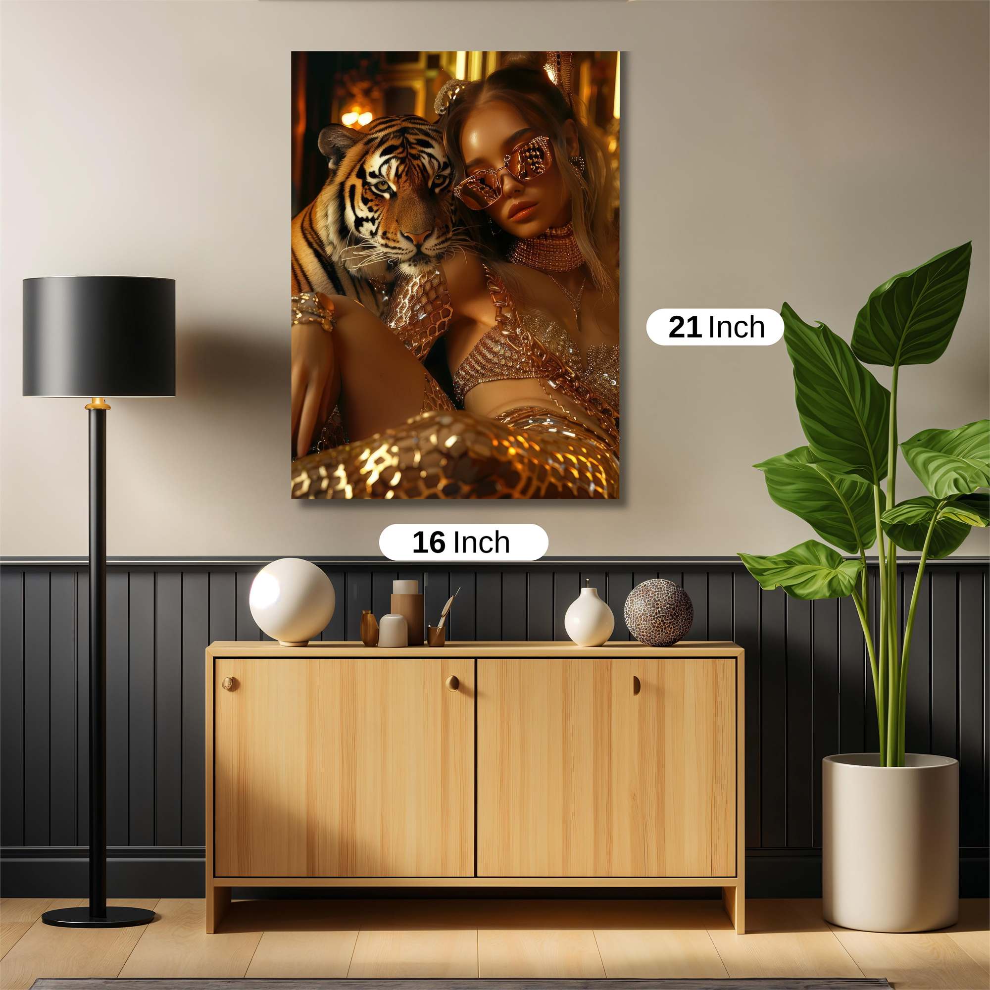 Tiger Glamour Safe Wall Magnetic / M