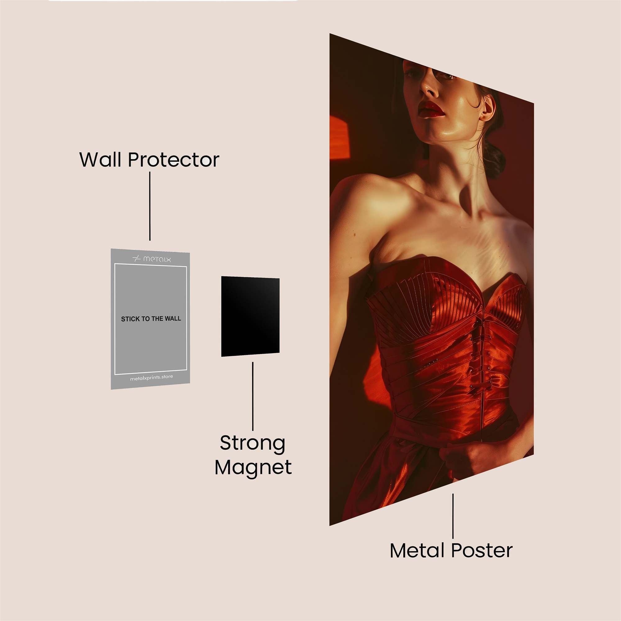 Silhouette Drama Safe Wall Magnetic / M