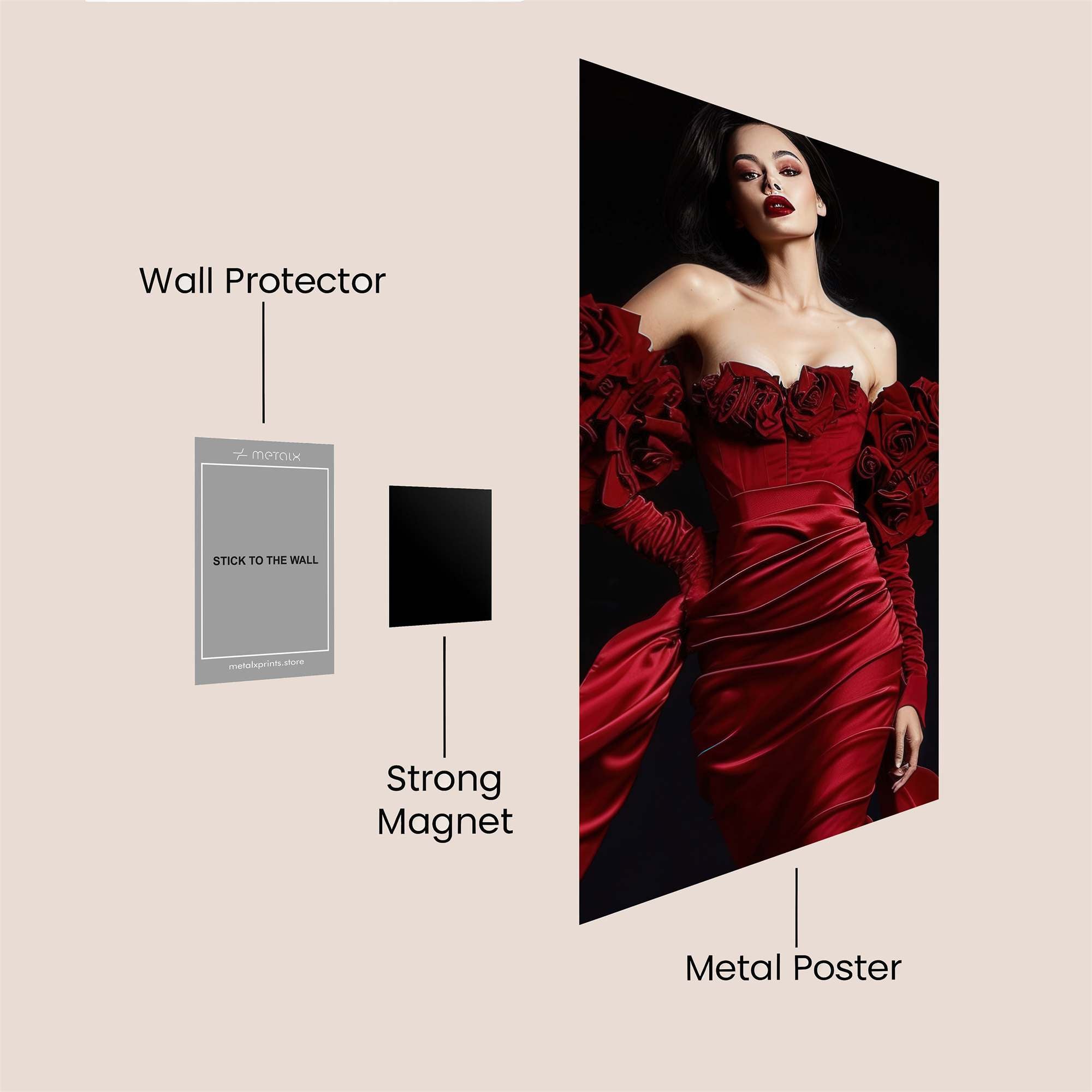 Rose Enigma Safe Wall Magnetic / M