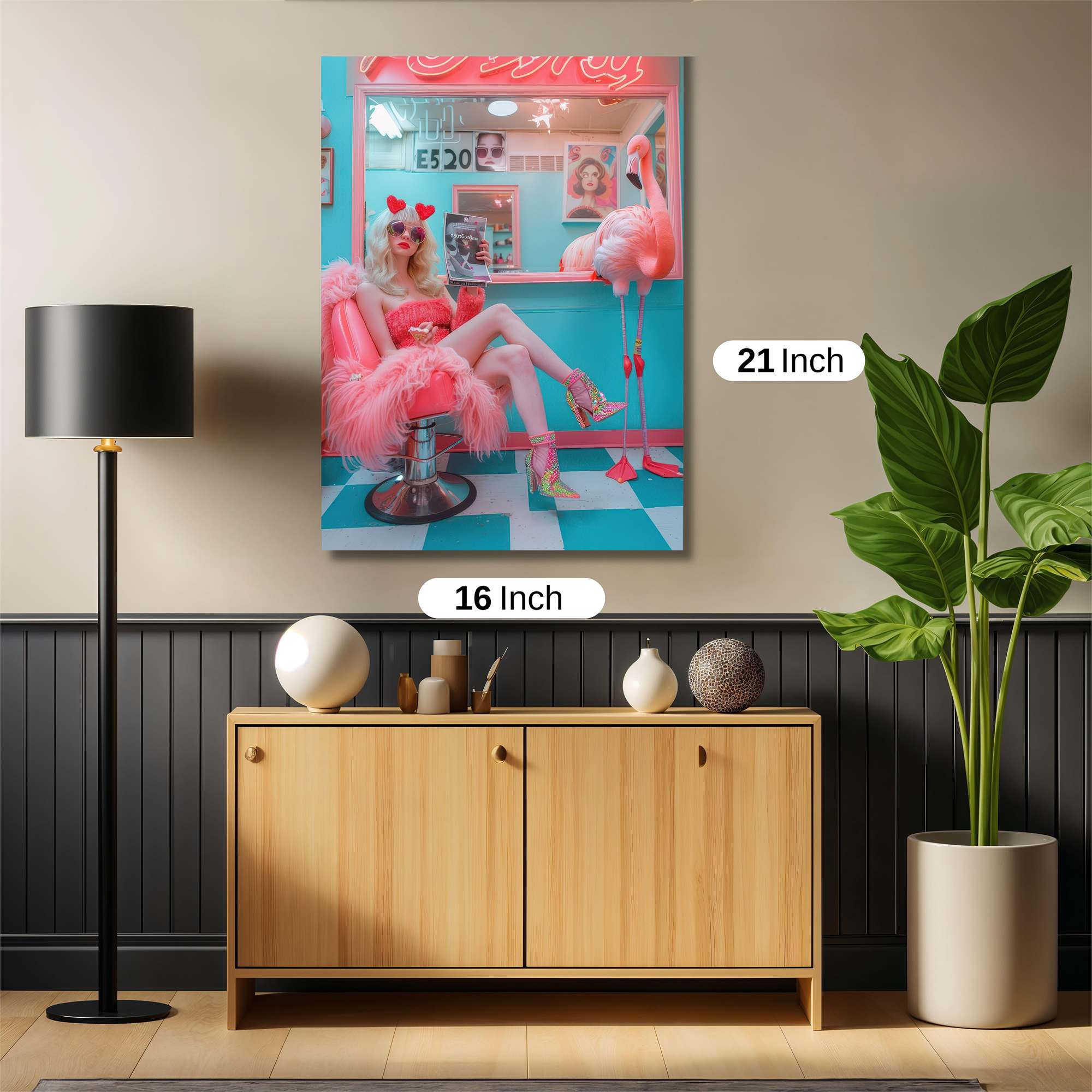 Flamingo Fabulous Safe Wall Magnetic / M