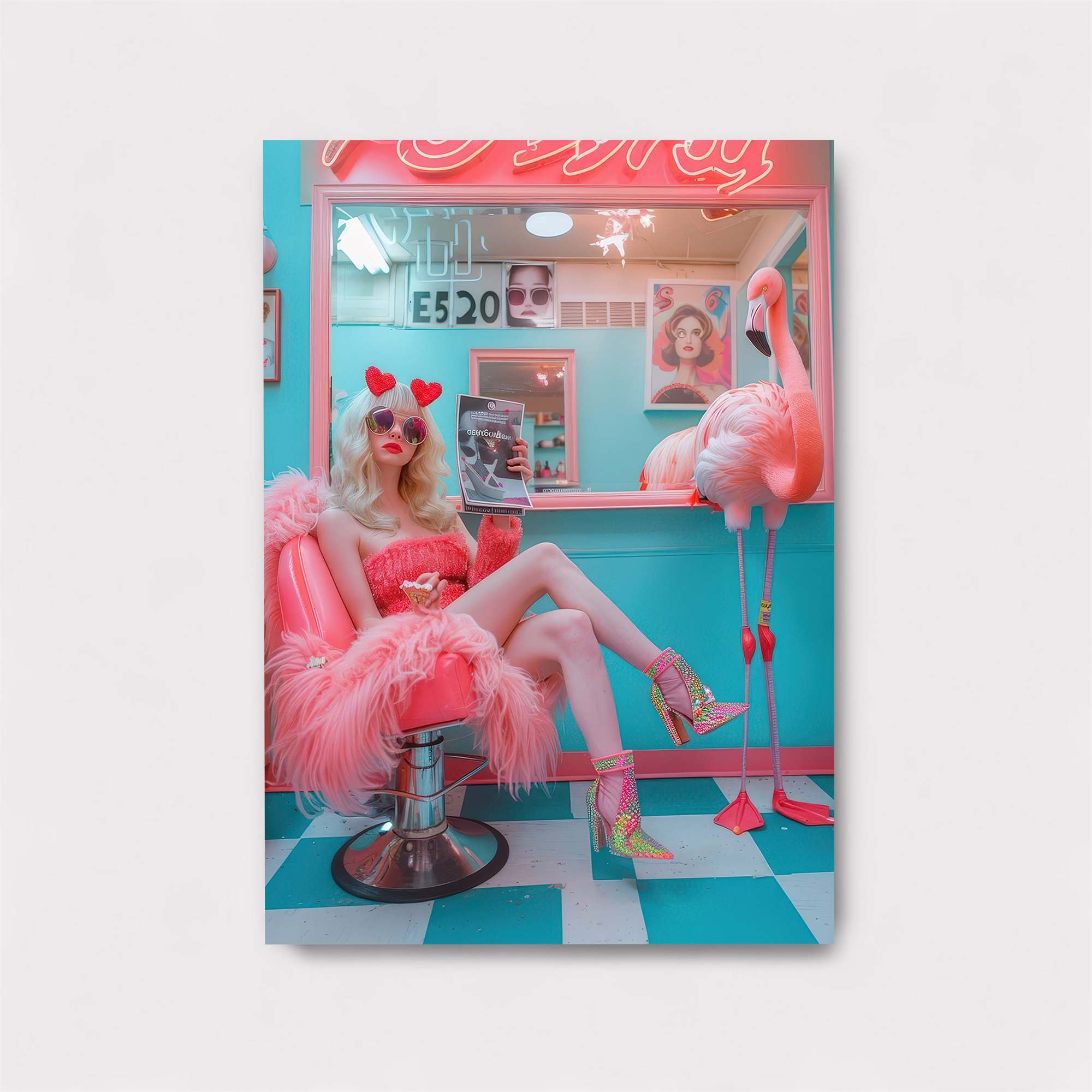 Flamingo Fabulous Safe Wall Magnetic / M
