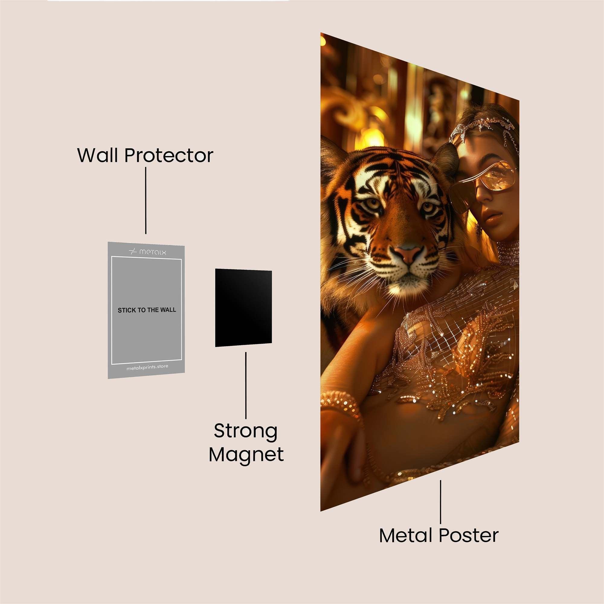 Tiger Majesty Safe Wall Magnetic / M