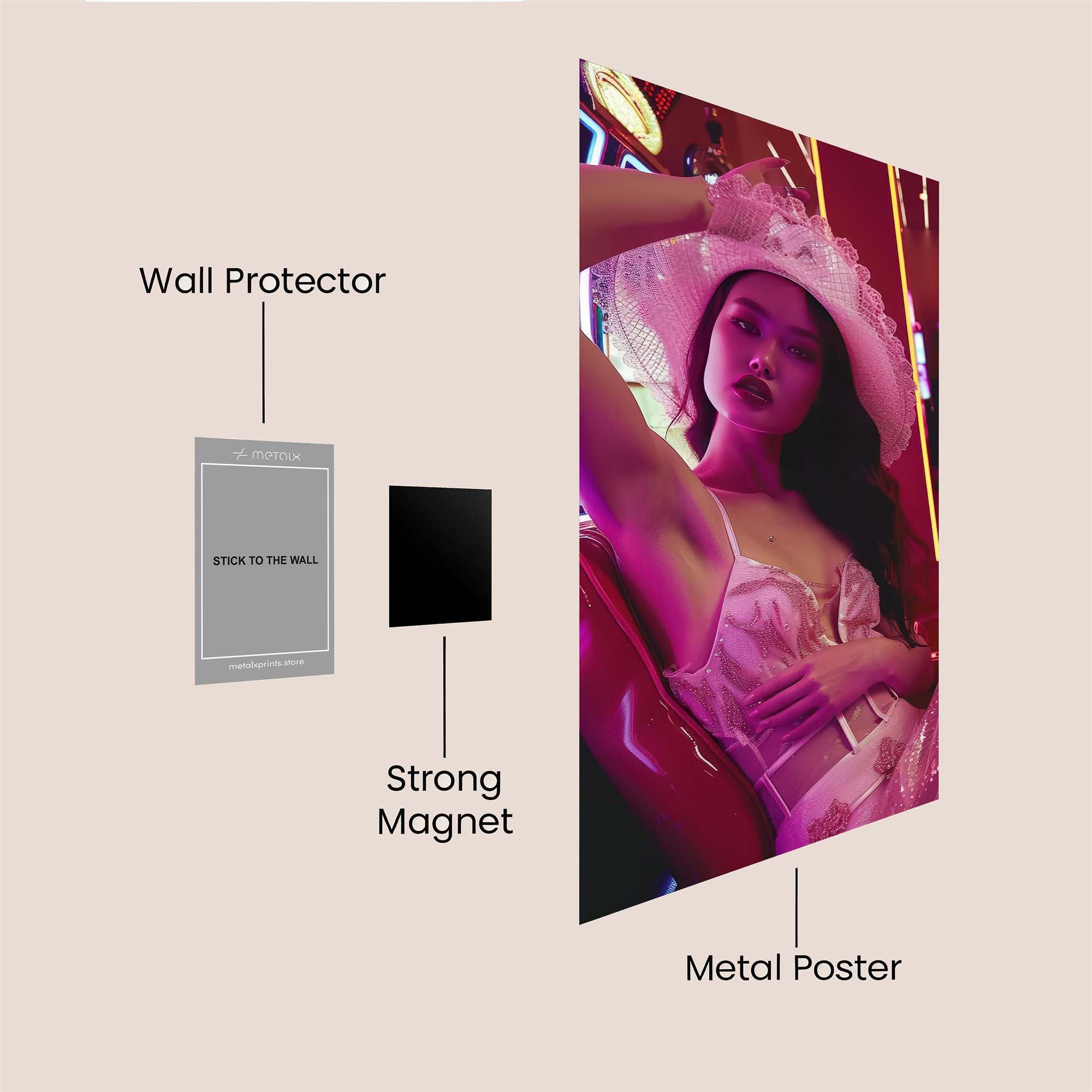 Casino Charm Safe Wall Magnetic / M