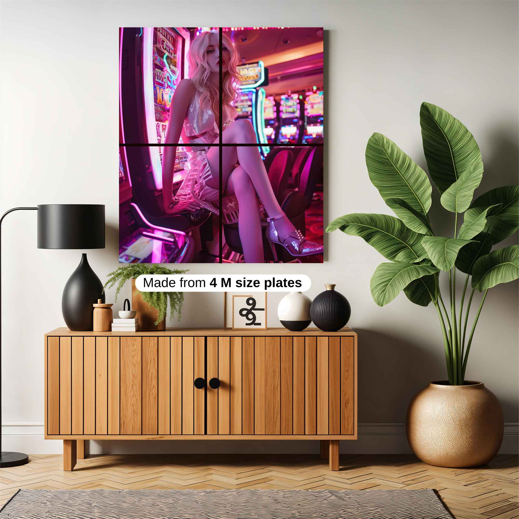Glamourous Gambler Safe Wall Magnetic / M