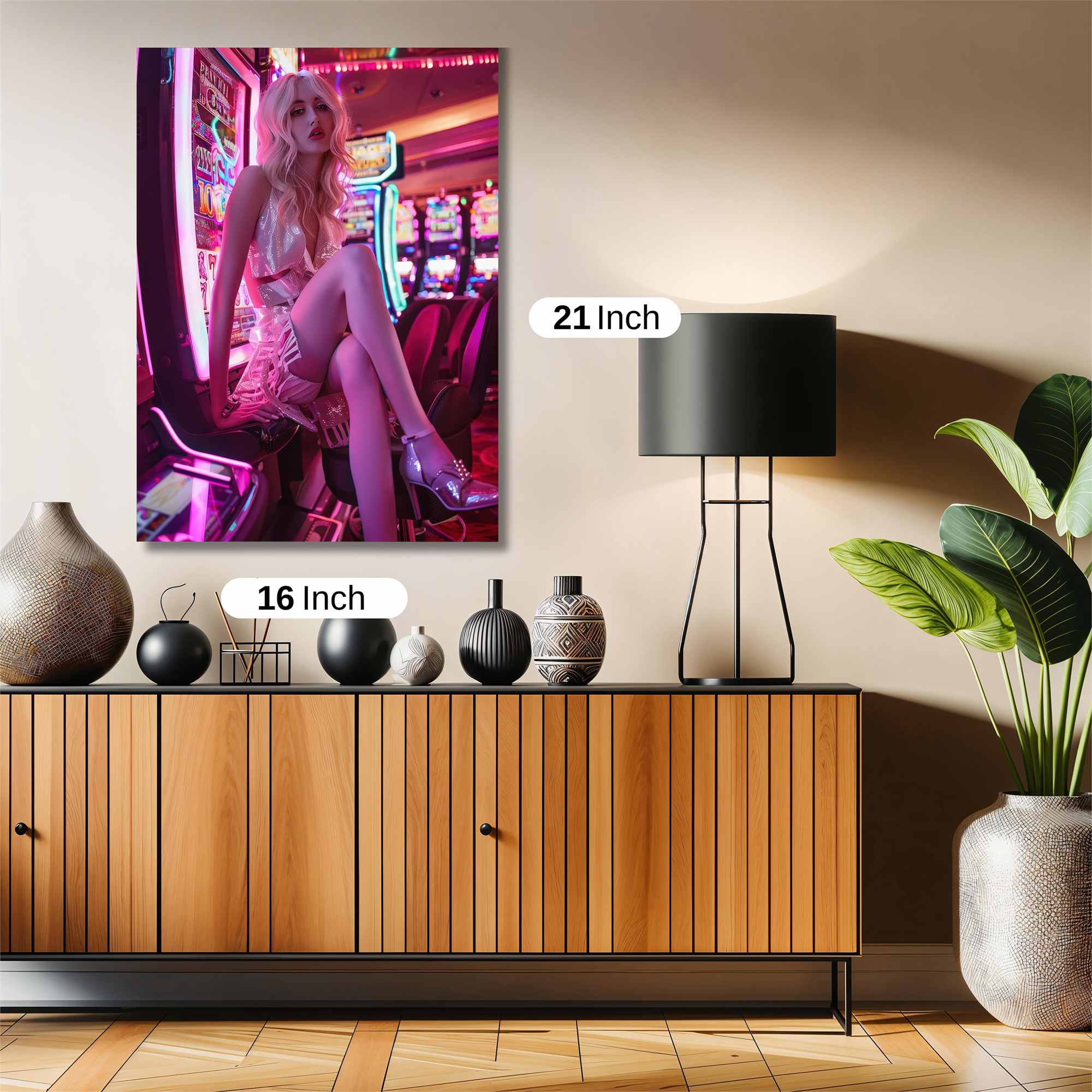 Glamourous Gambler Safe Wall Magnetic / M
