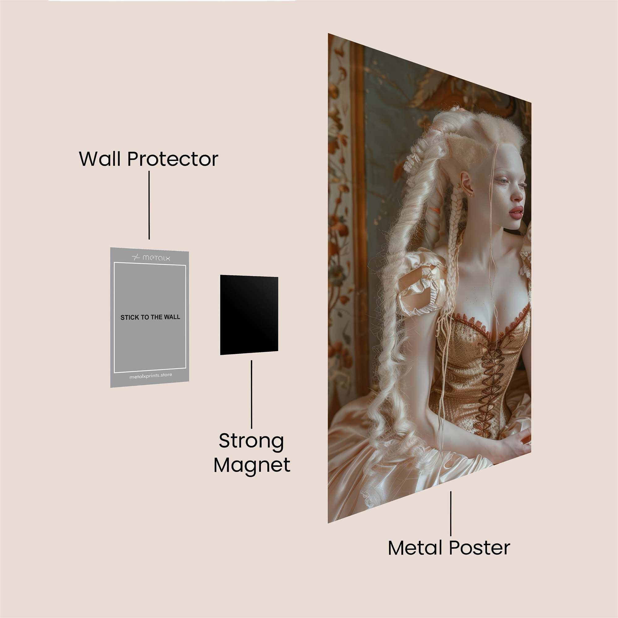 Albino Enigma Safe Wall Magnetic / M