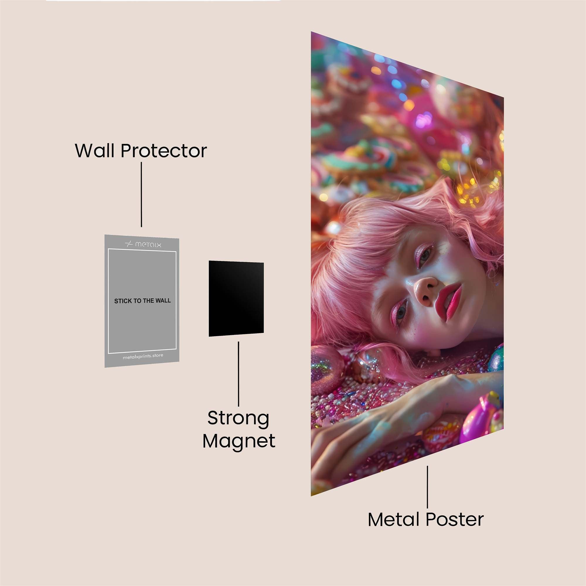 Candy Dream Safe Wall Magnetic / M