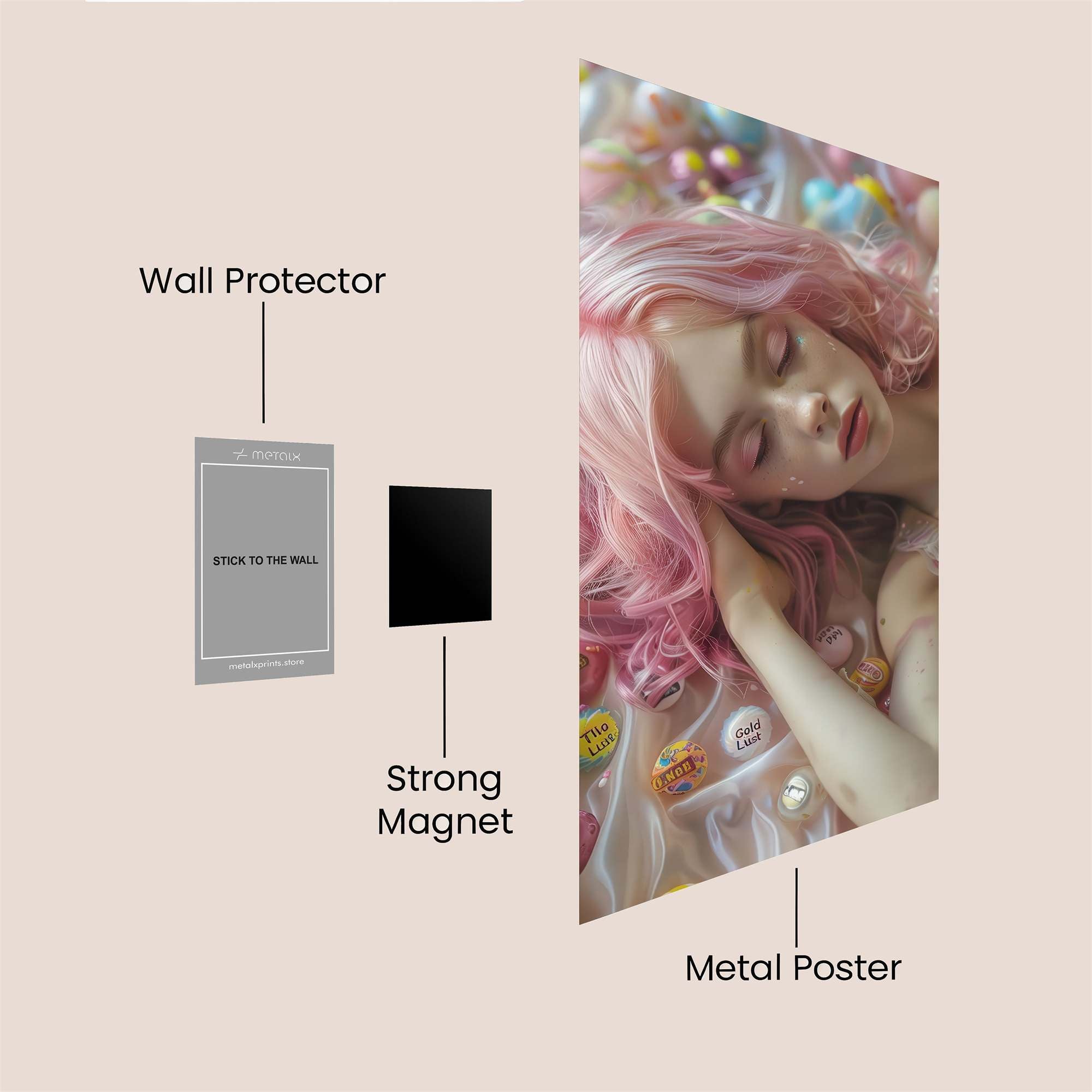 Candy Dream Safe Wall Magnetic / M