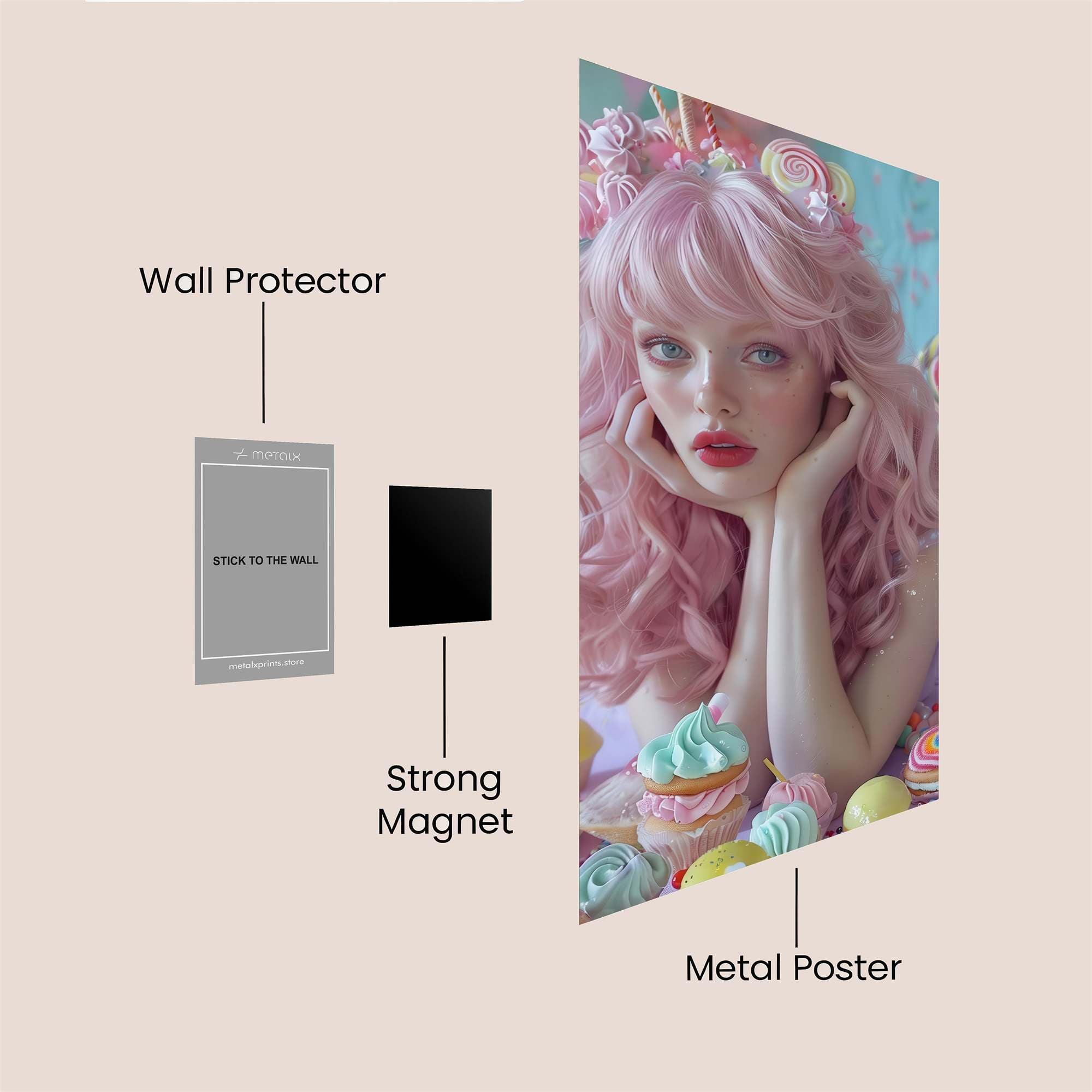 Candy Dream Safe Wall Magnetic / M