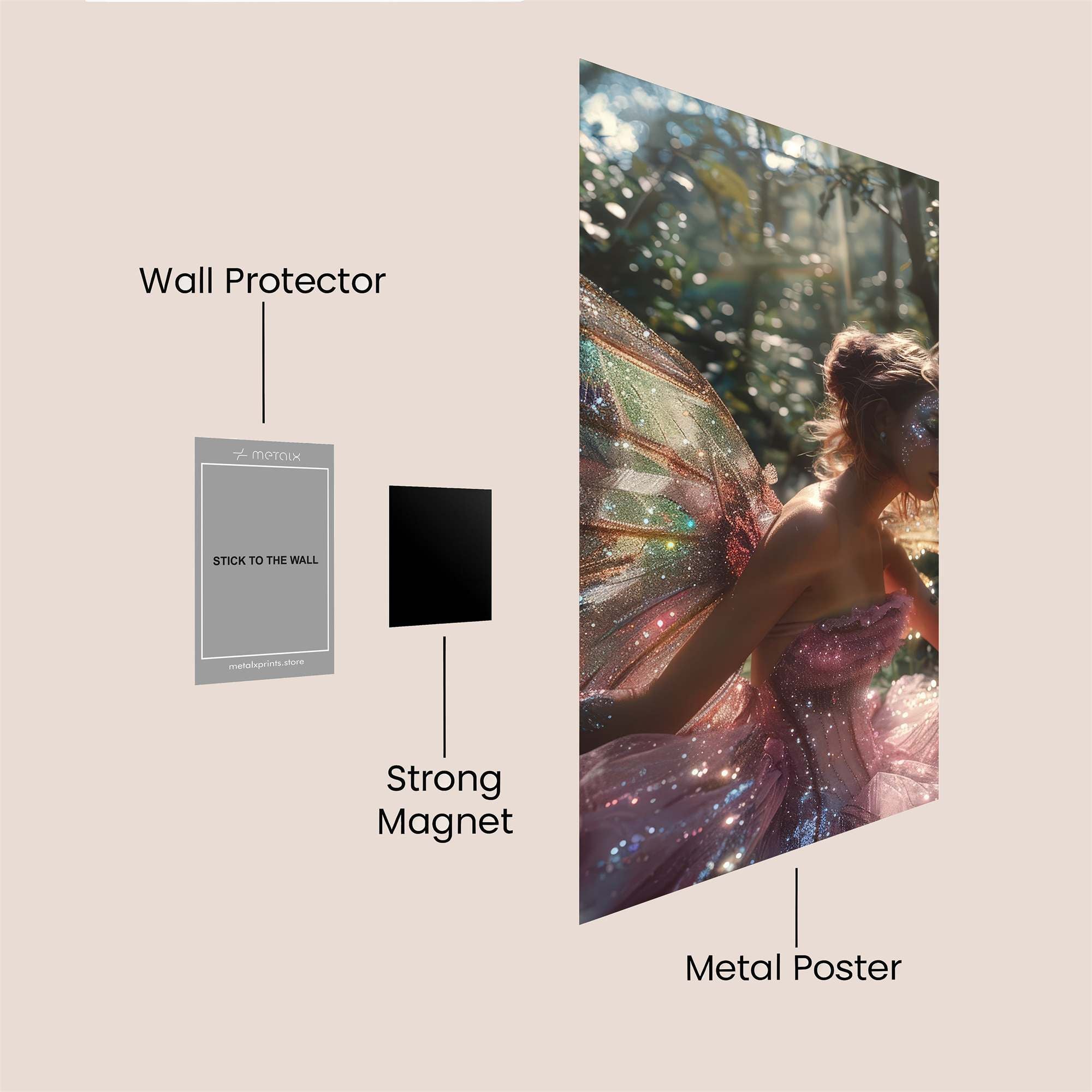 Fairy Enchantment Safe Wall Magnetic / M