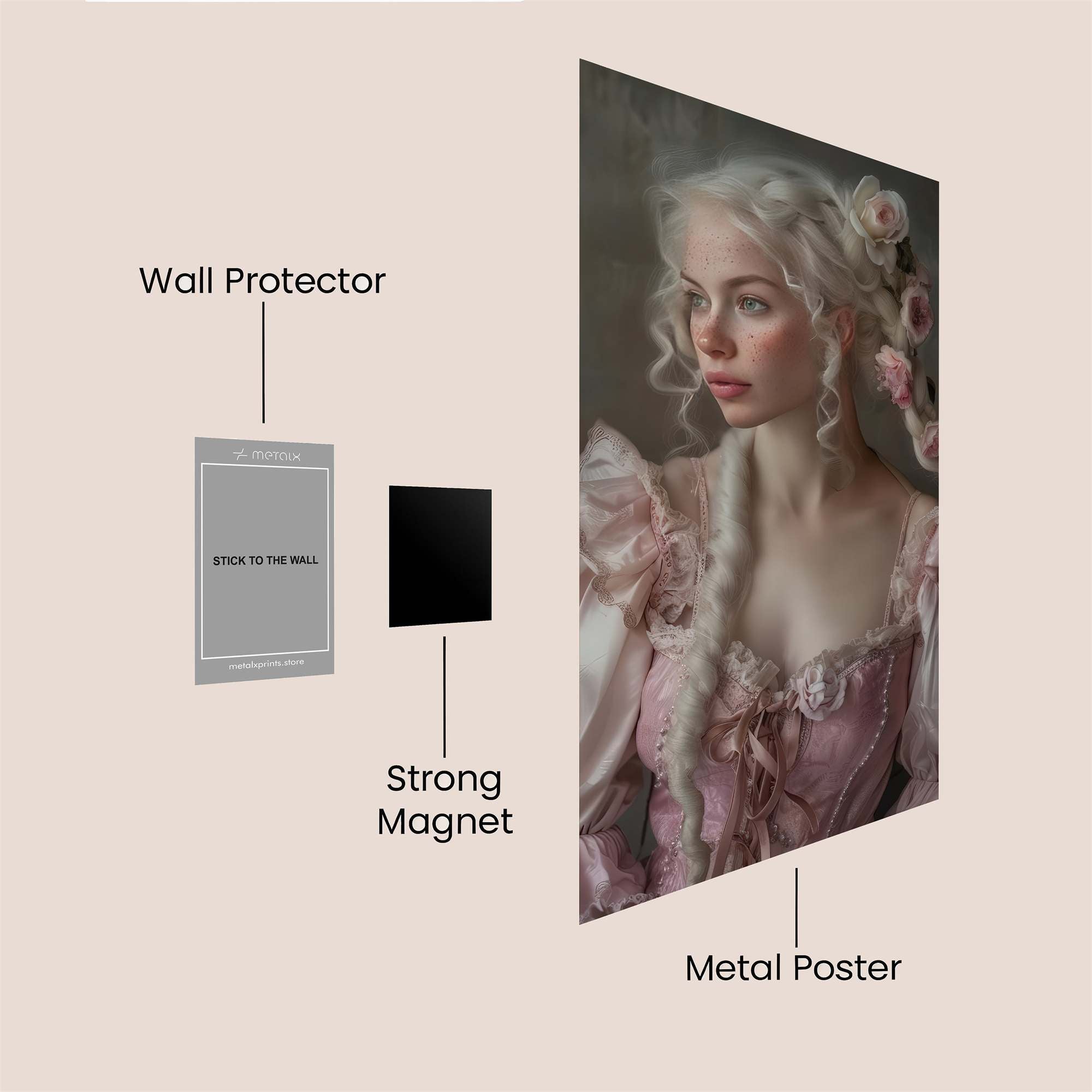Marie Elegance Safe Wall Magnetic / M