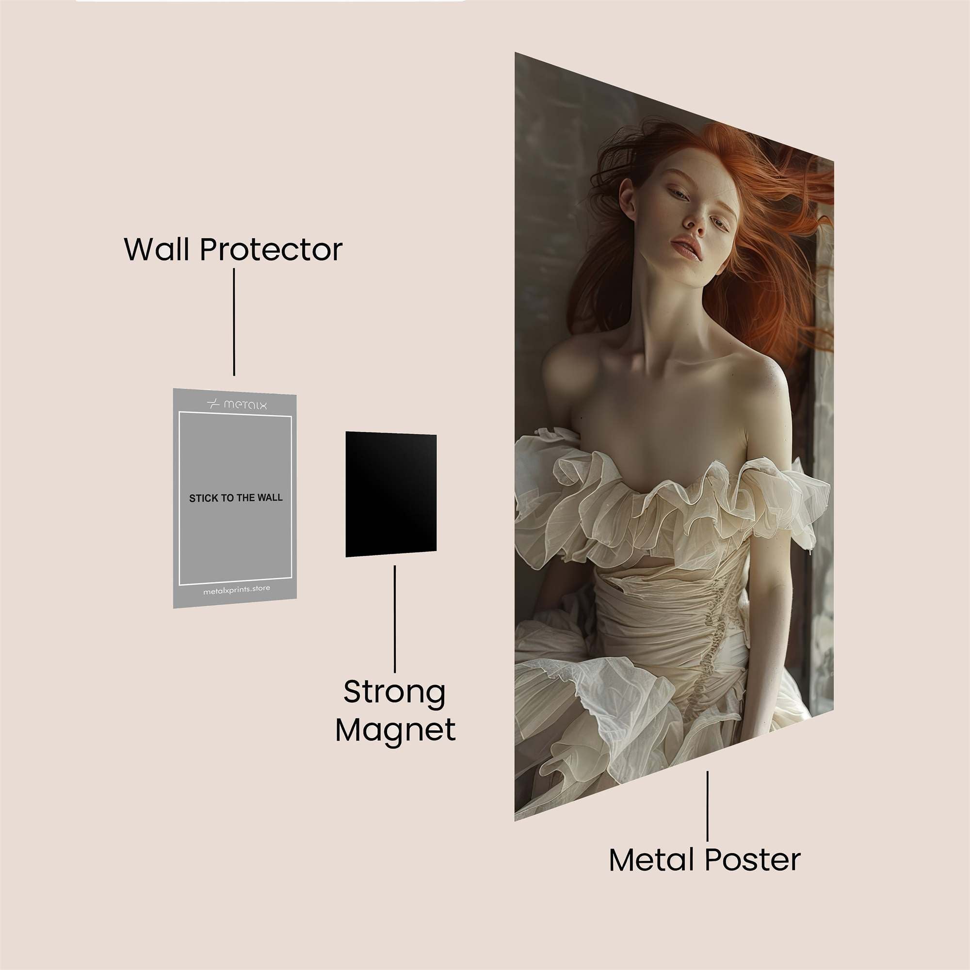 Fiery Elegance Safe Wall Magnetic / M