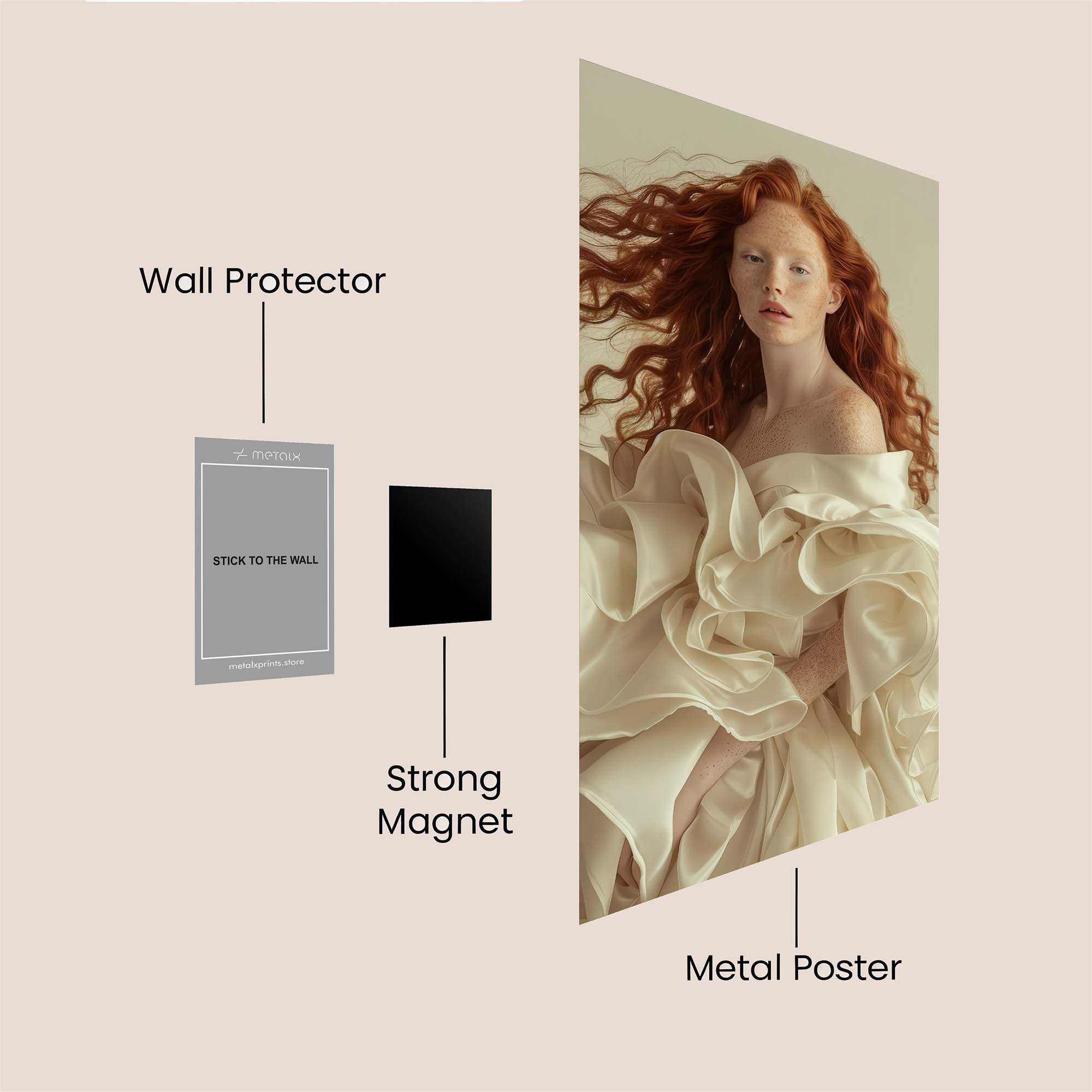 Fiery Elegance Safe Wall Magnetic / M