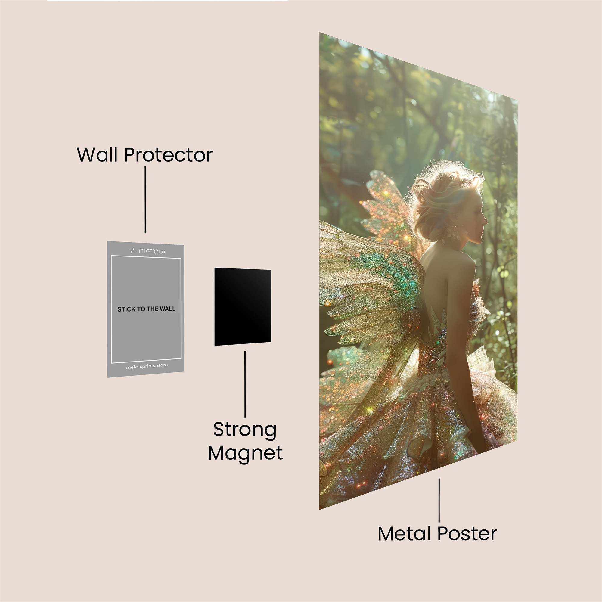 Fairy Whimsy Safe Wall Magnetic / M