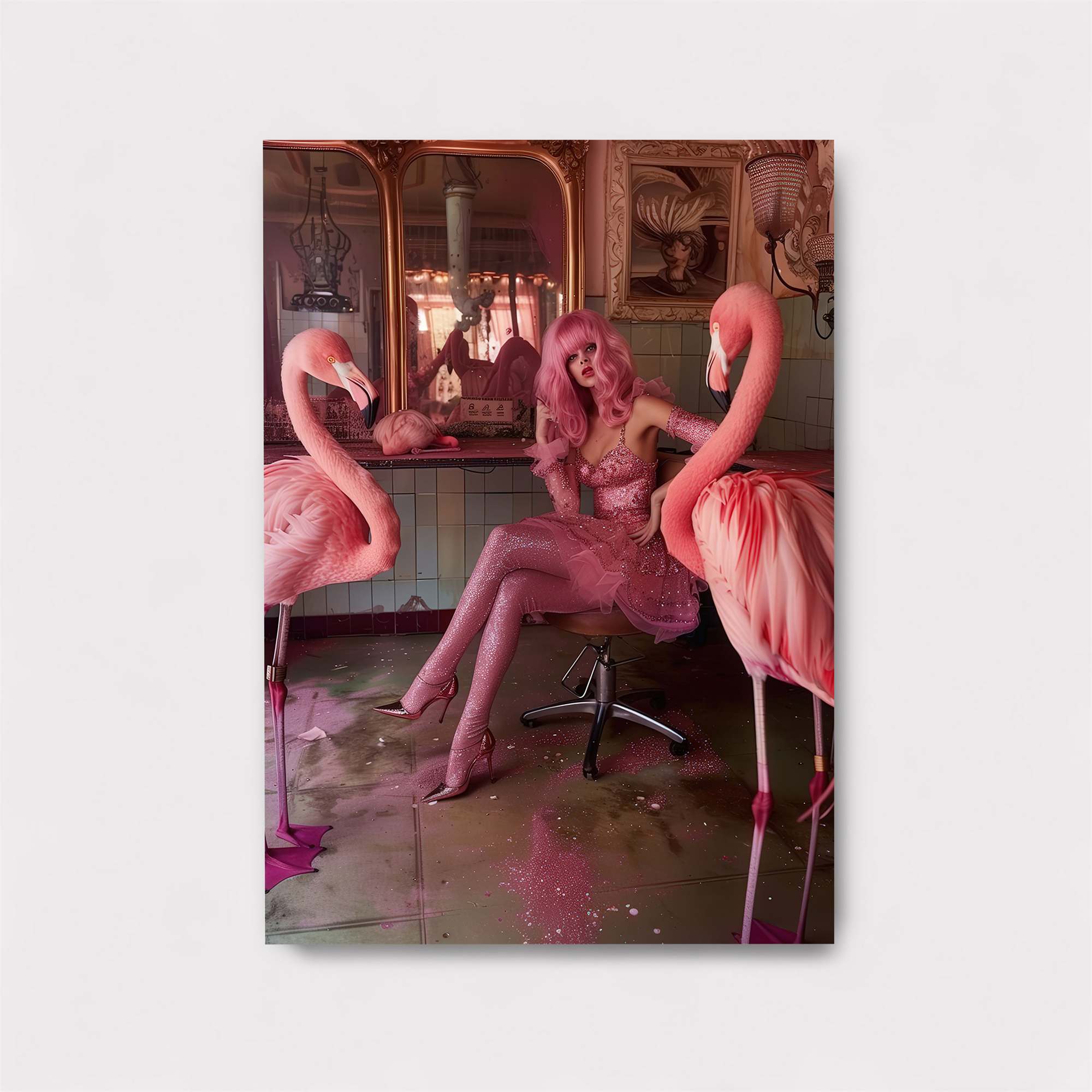 Flamingo Fantasy Safe Wall Magnetic / M