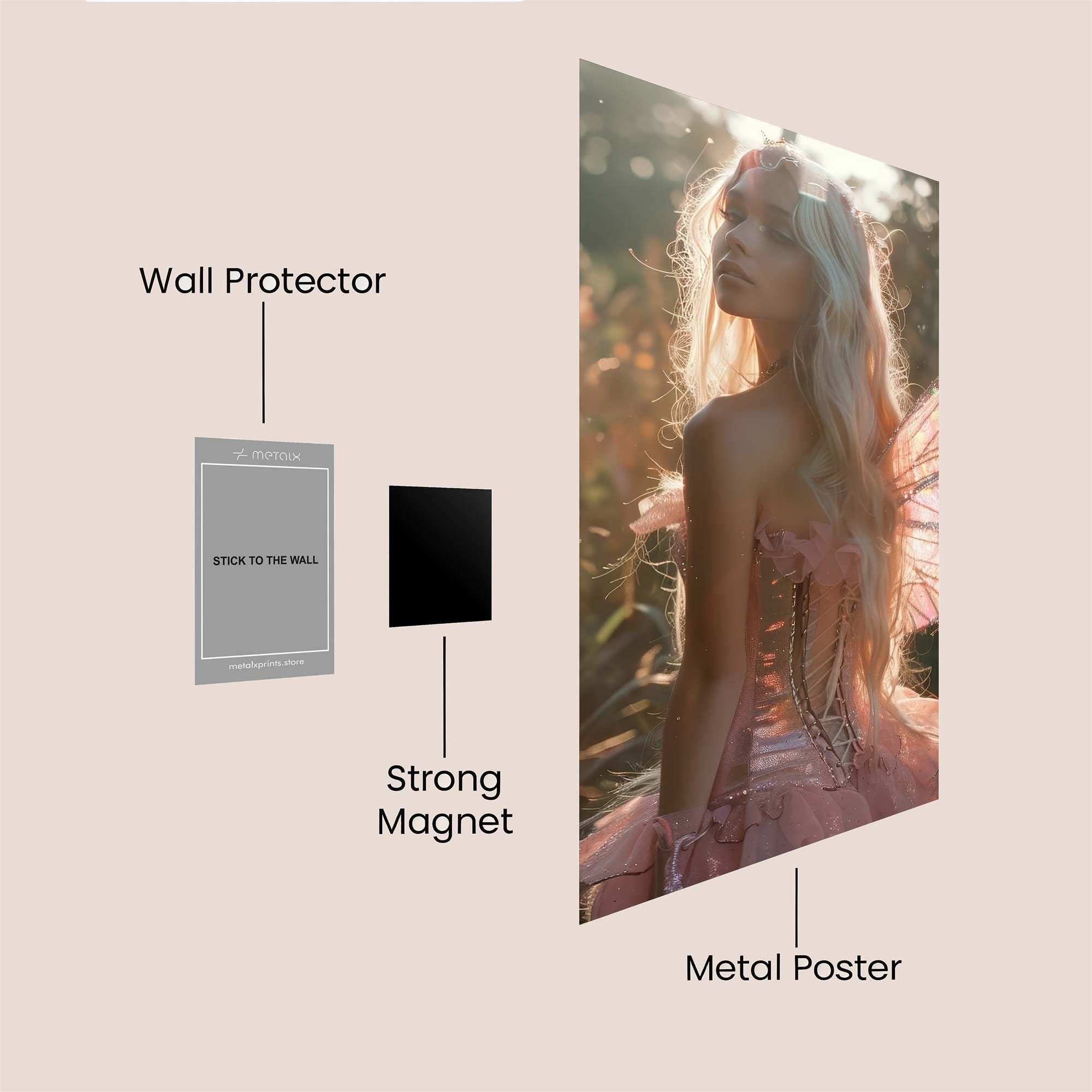 Fairy Whimsy Safe Wall Magnetic / M